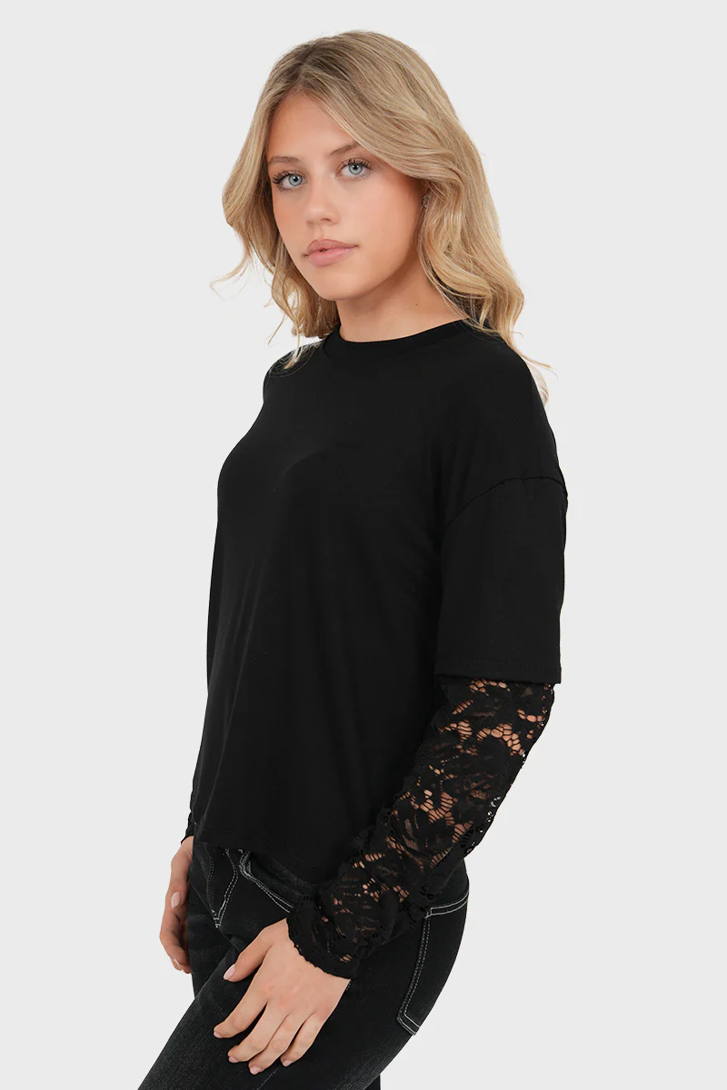 "Amaya" top black - Image 2