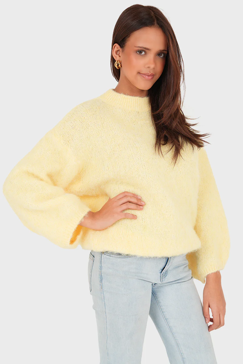 "Ame" sweater light yellow - Image 2
