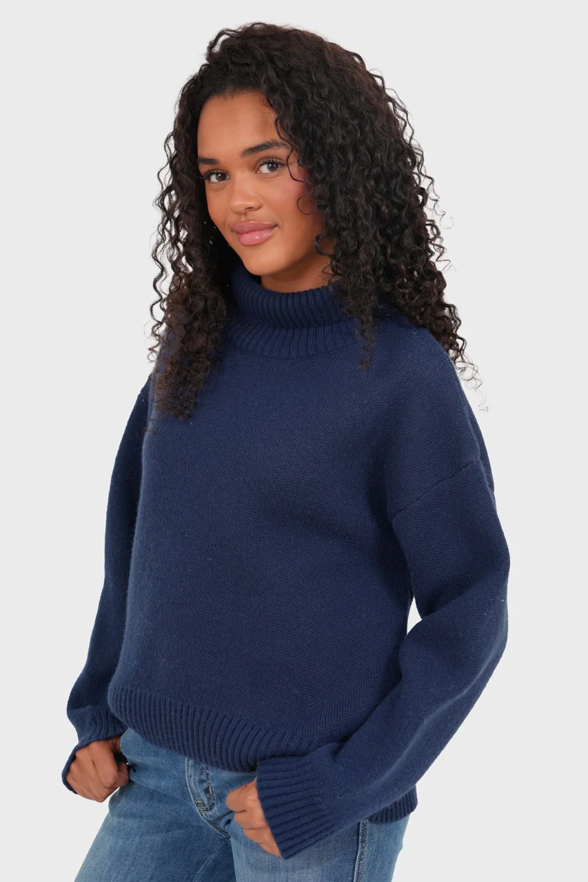 "Amour" sweater navy - Image 3