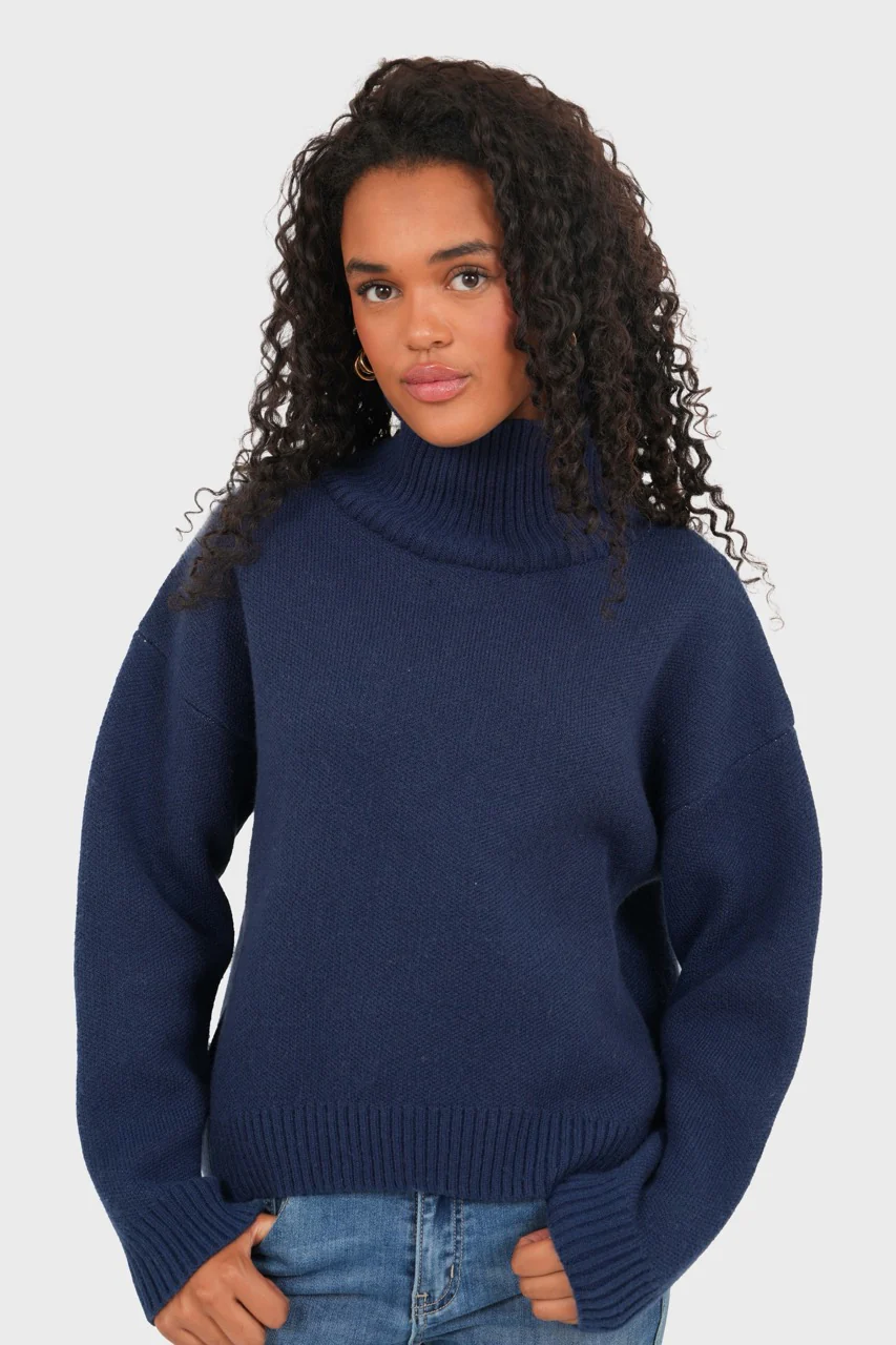 "Amour" sweater navy - Image 4