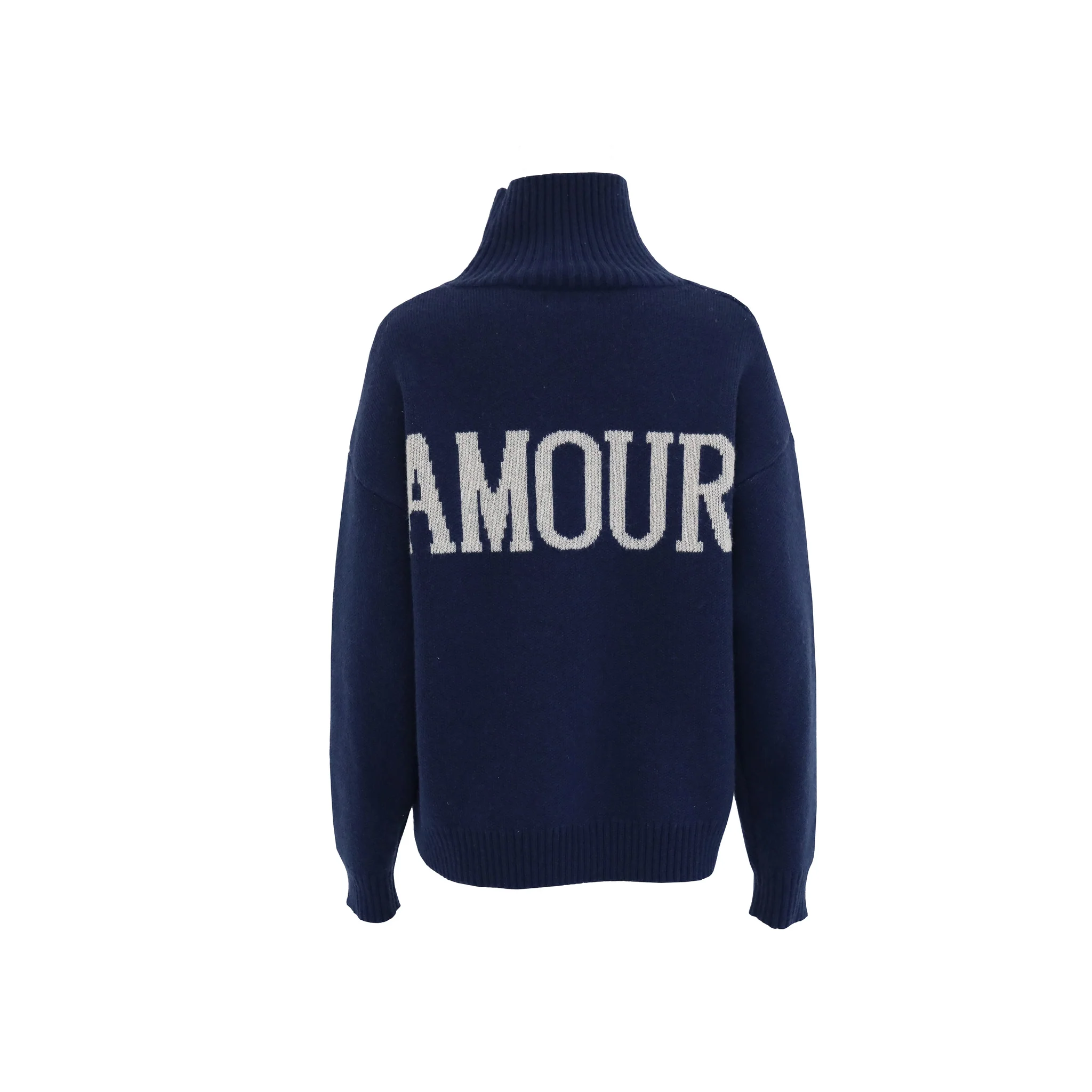 "Amour" sweater navy - Image 5