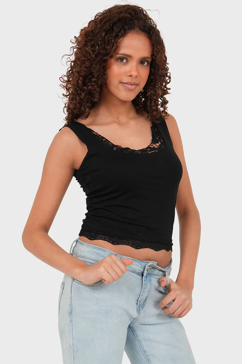 "Anna" top black - Image 4