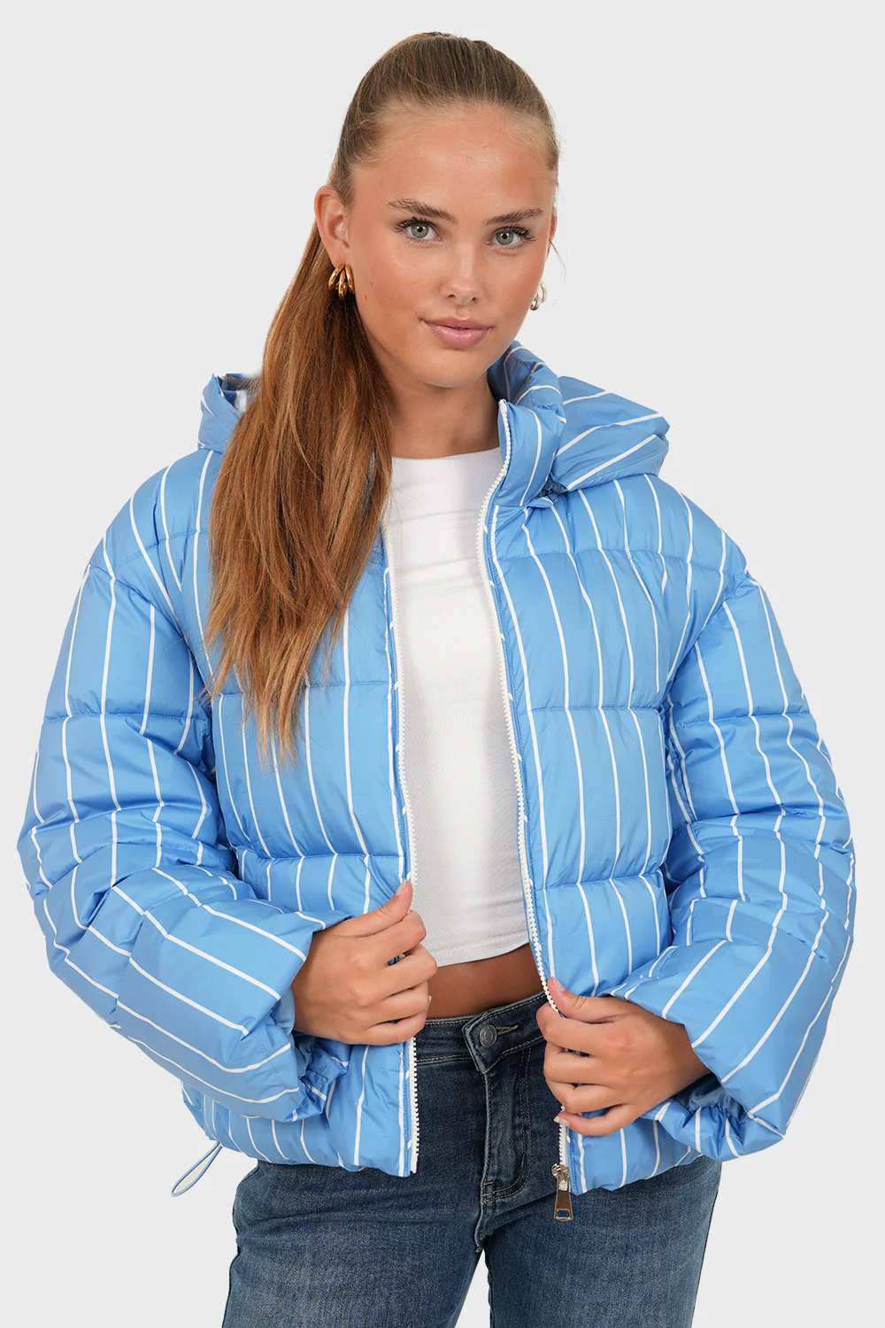 "Aspen" puffer jacket blue - Image 6