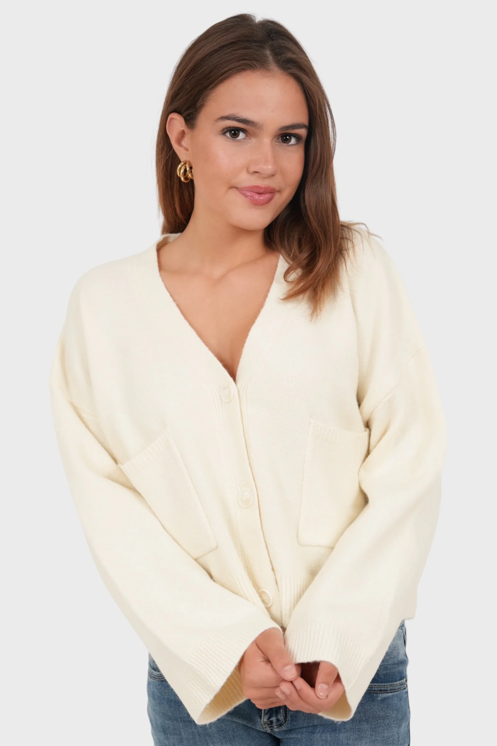 "Aurora" cardigan beige - Image 2