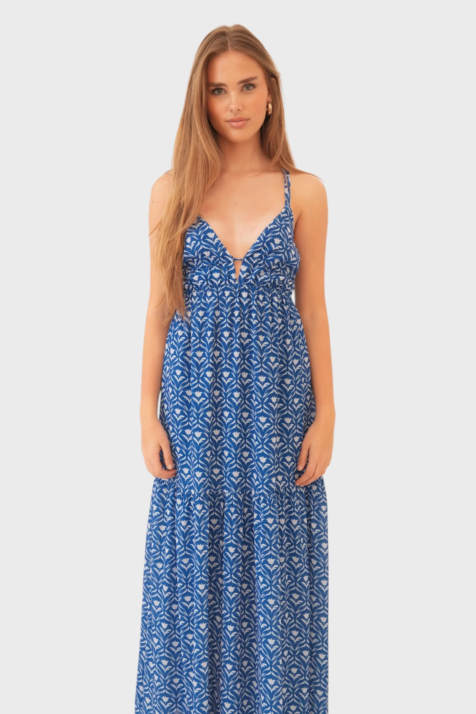 "Azore" dress blue - Image 4