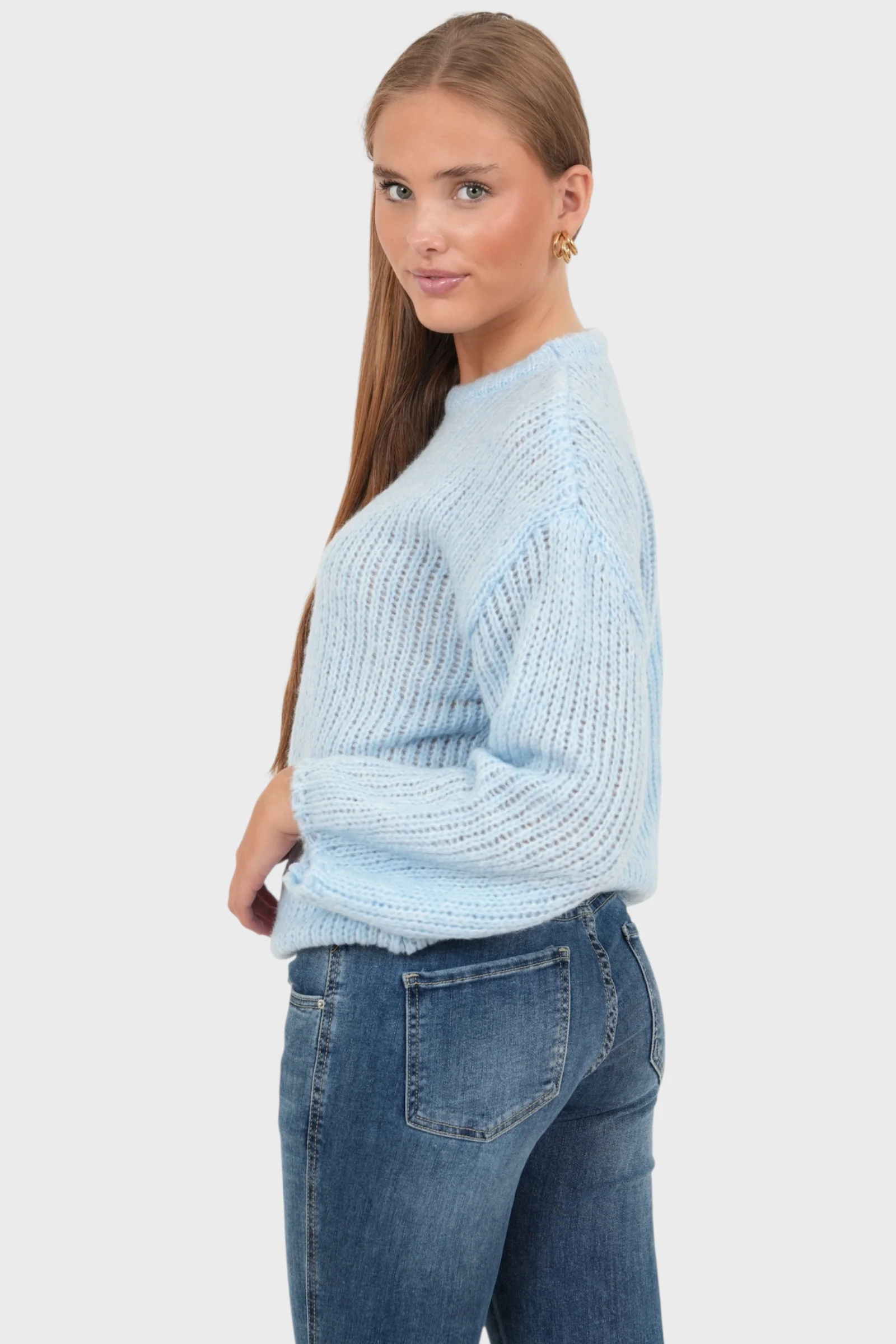 "Bisous" sweater blue - Image 3
