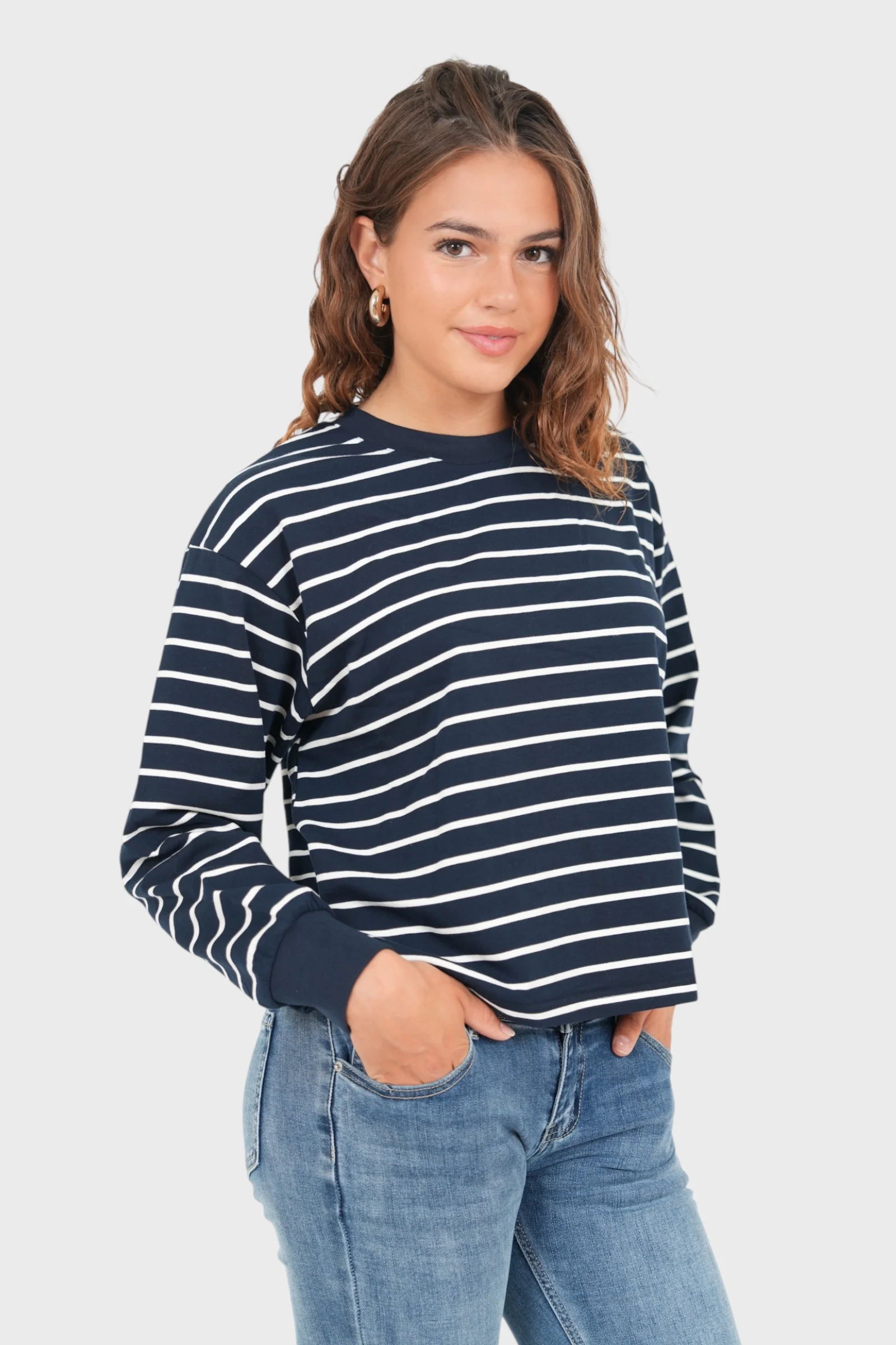 "Boat" top navy
