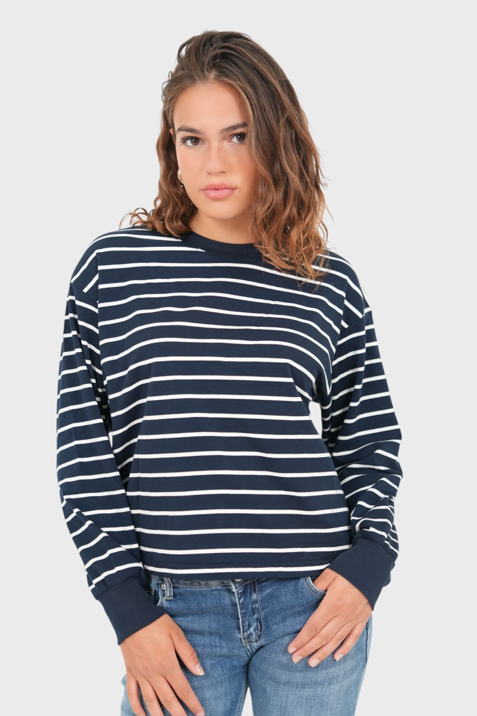 "Boat" top navy - Image 2