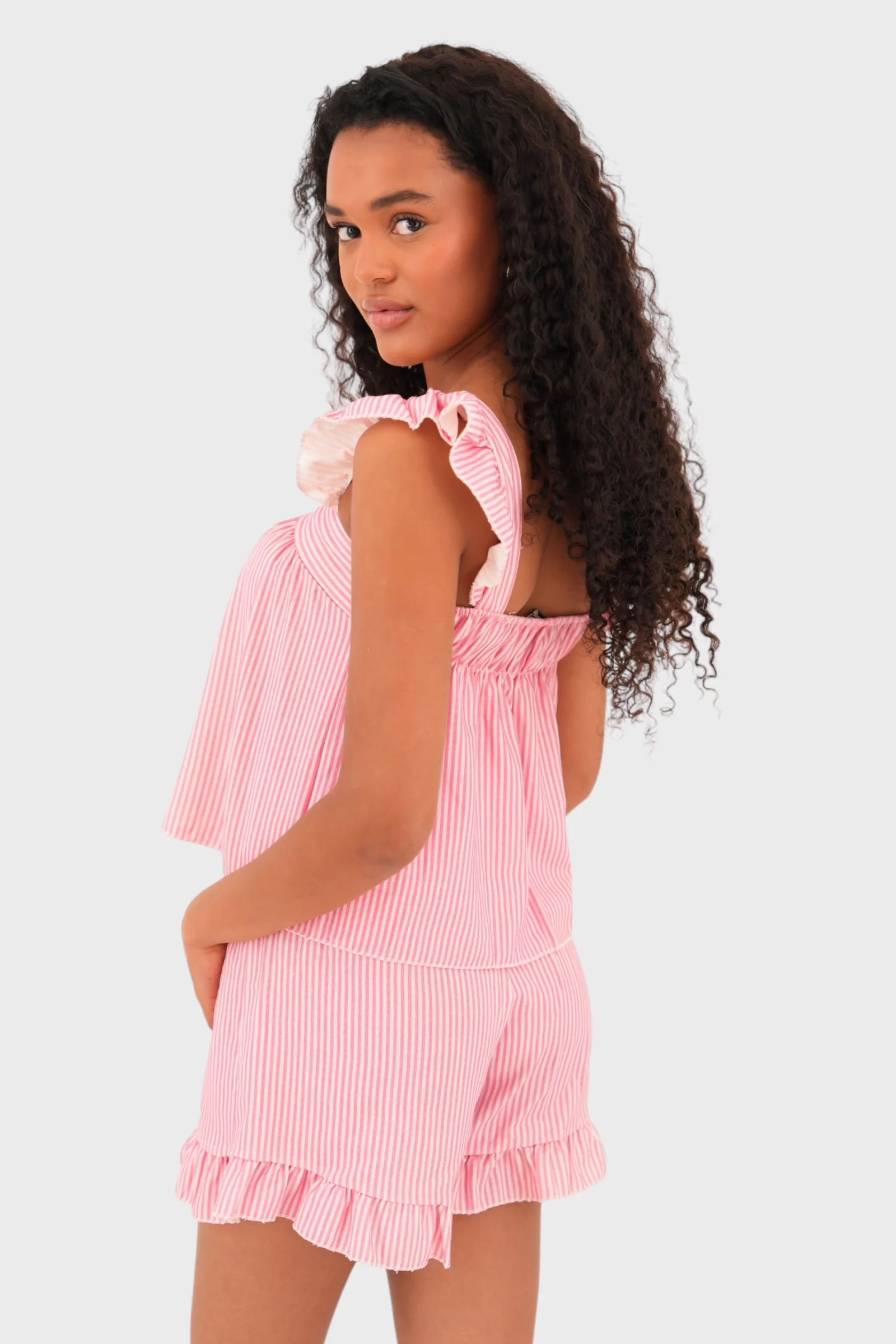 "Bobby" short striped pink - Image 4