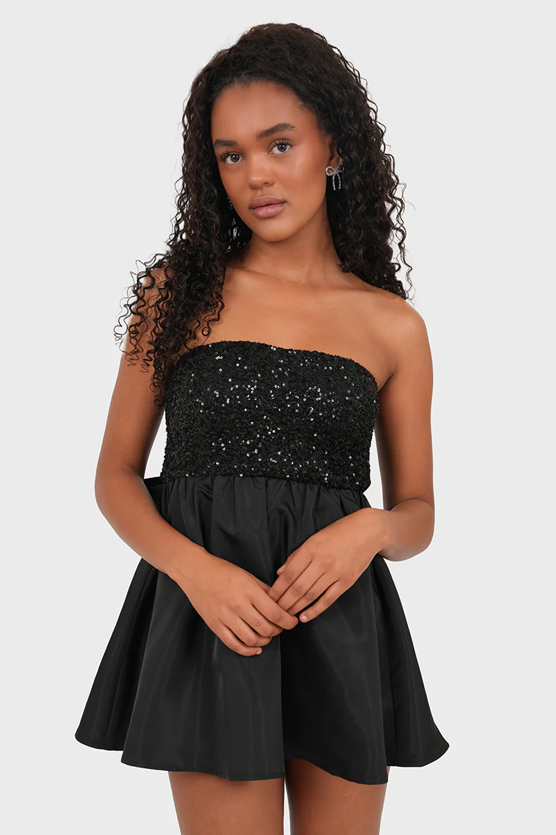 "Bow" dress black - Image 2