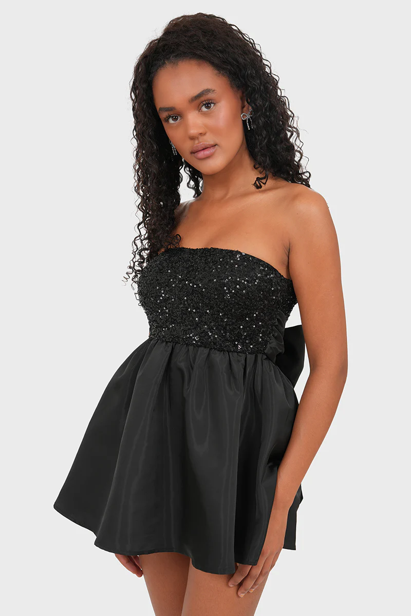 "Bow" dress black - Image 3