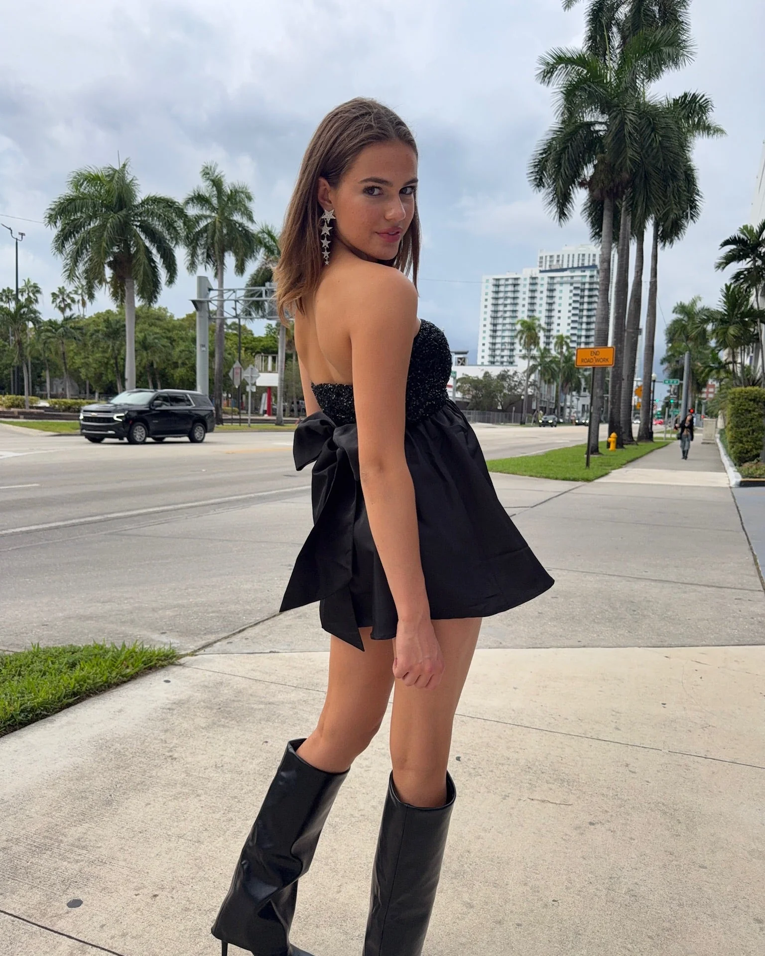 "Bow" dress black - Image 4