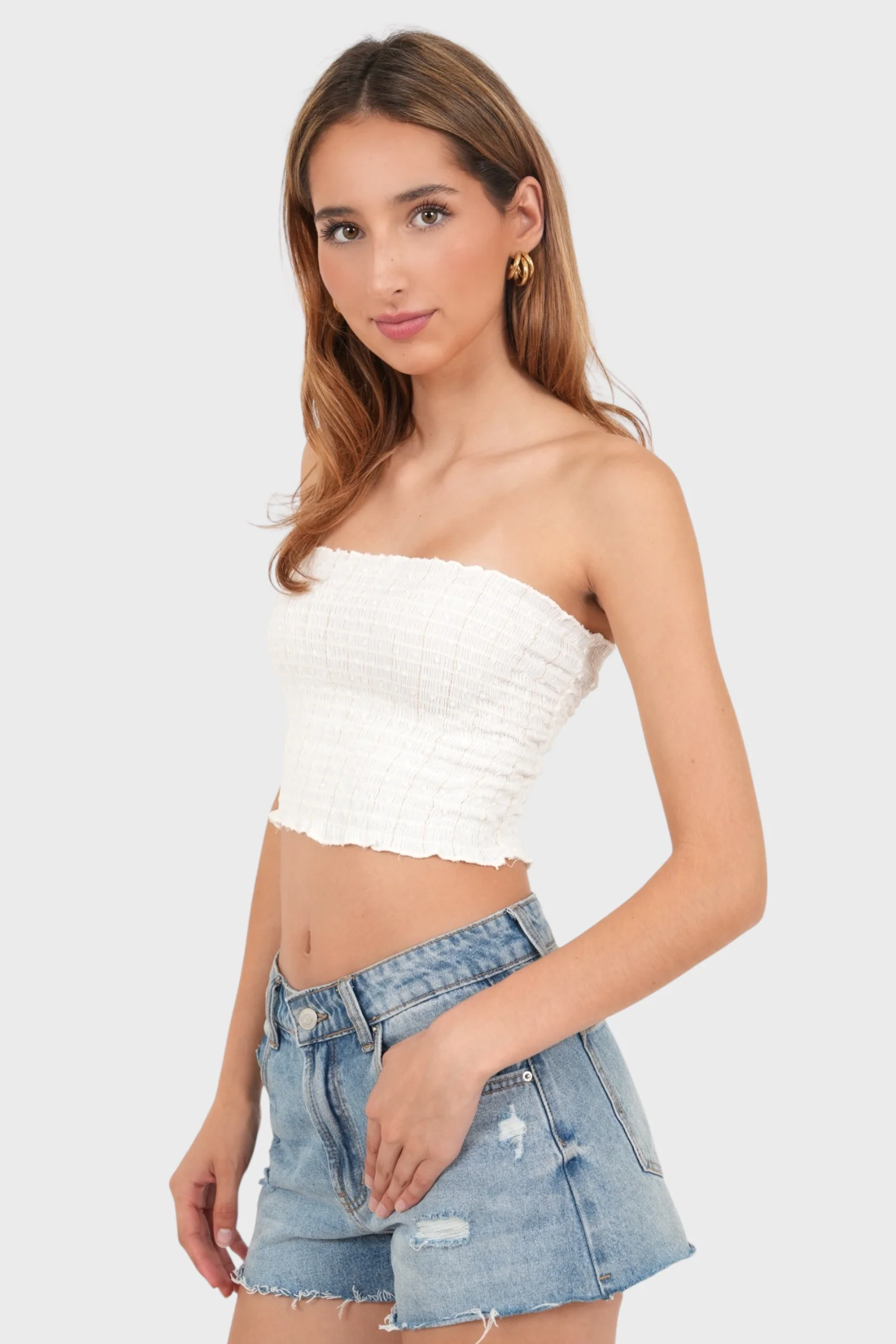 "Caribbean" tube top white - Image 2