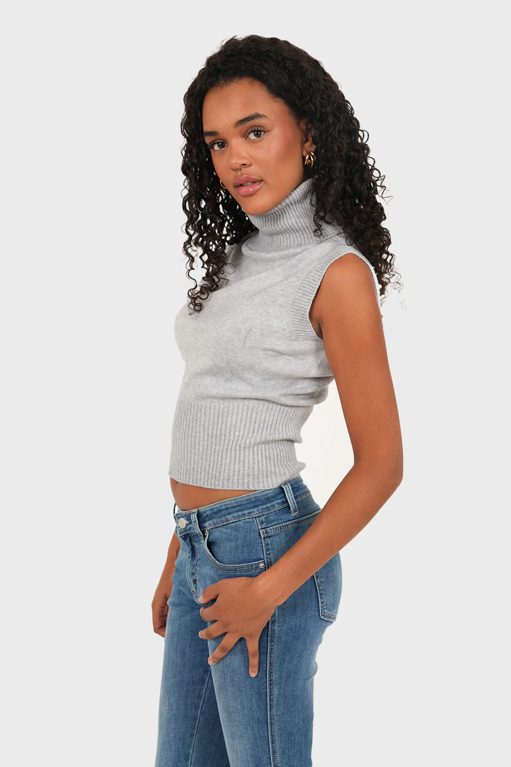 "Casual" top light grey - Image 2
