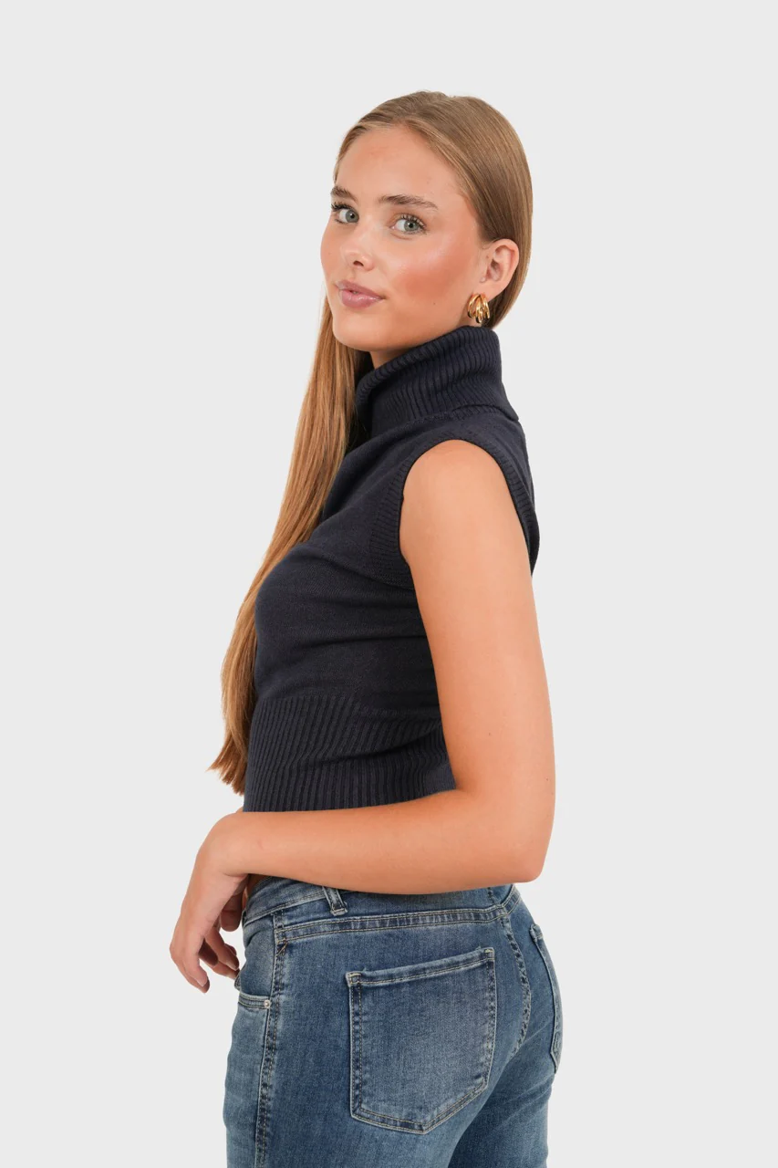 "Casual" top navy - Image 3
