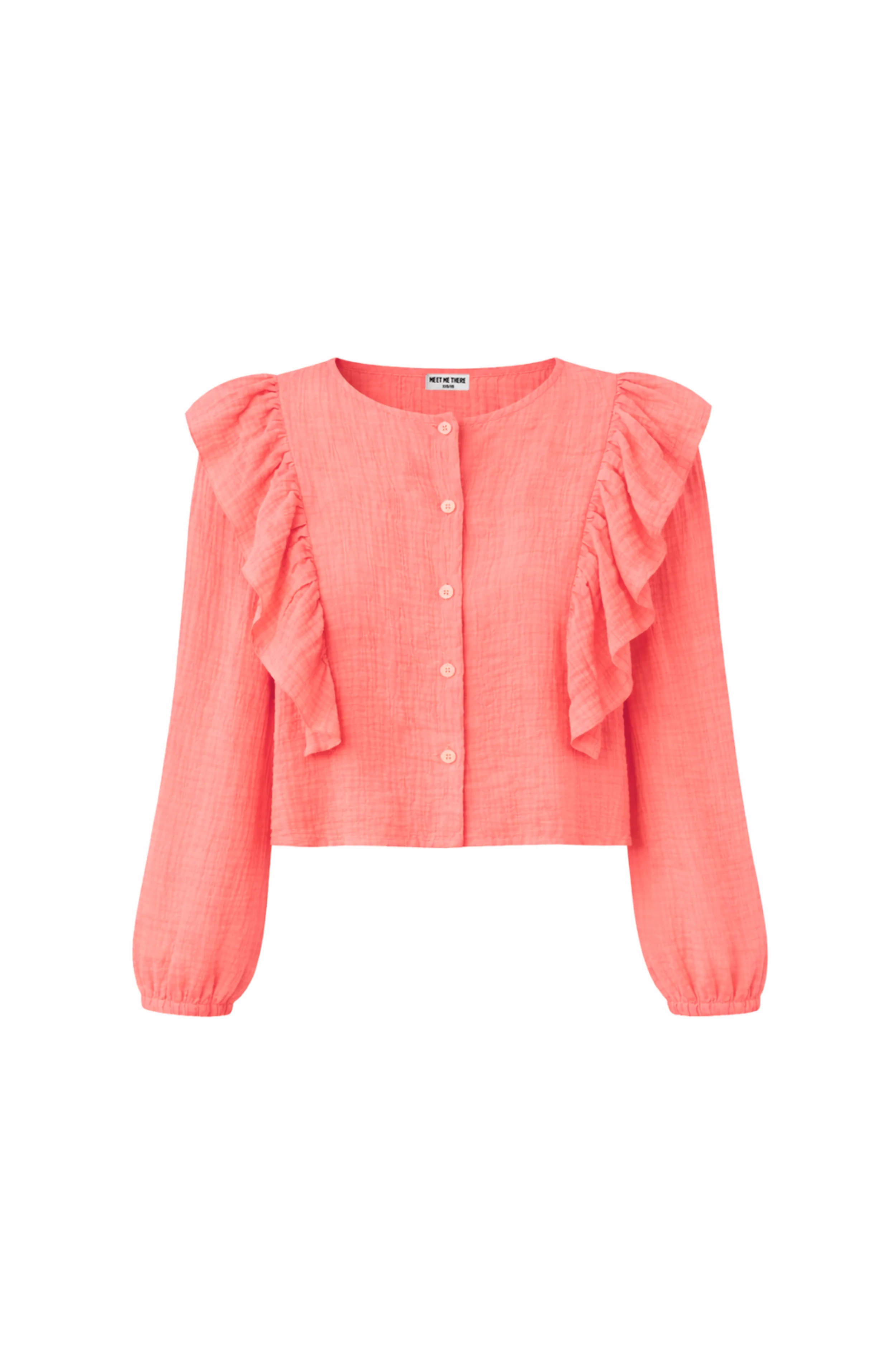 "Caya" blouse coral - Image 4