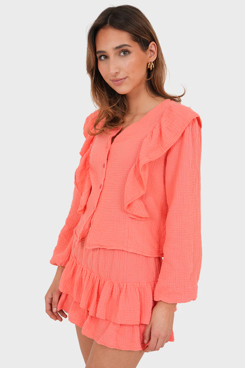 "Caya" skirt coral - Image 2