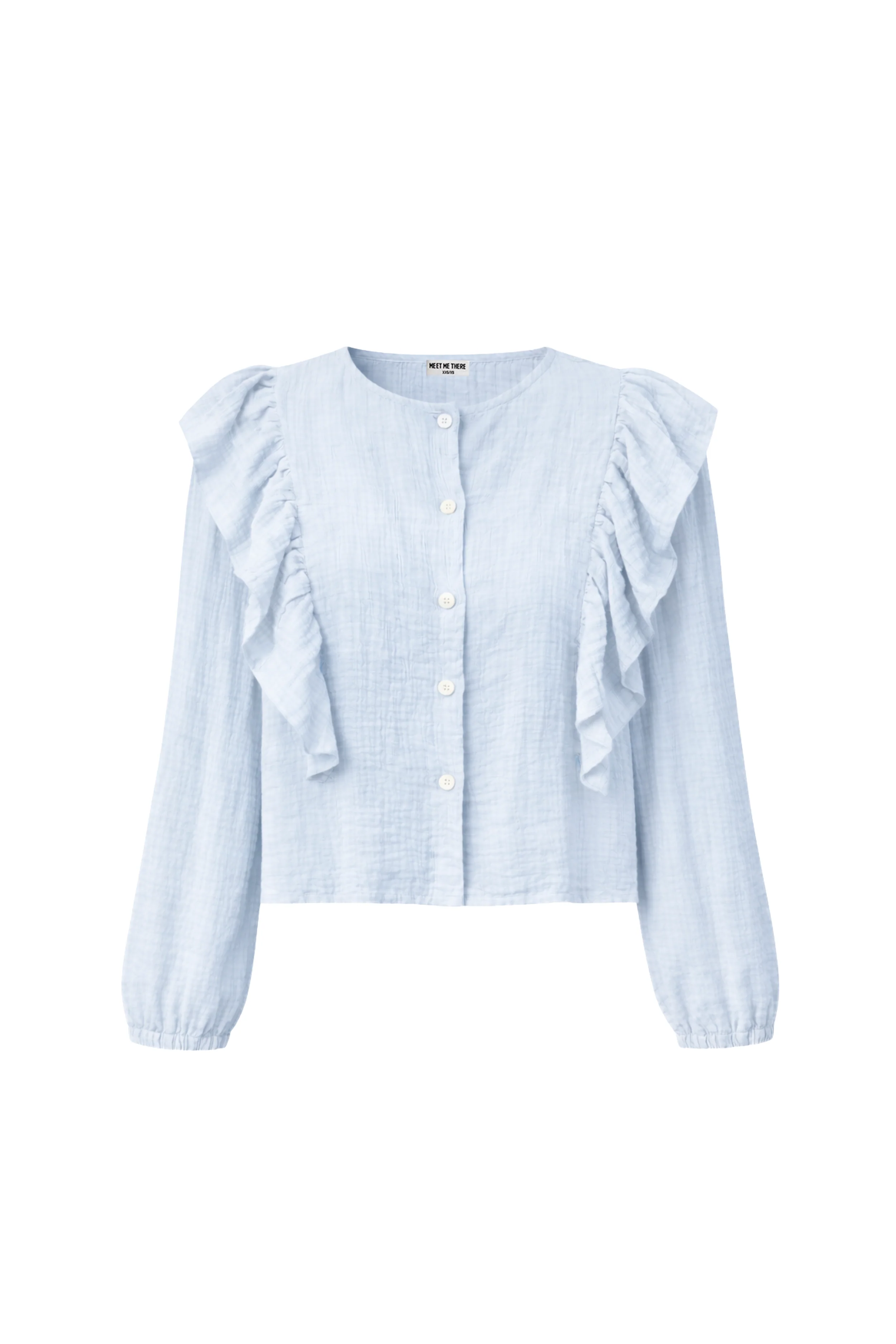 "Caya" blouse sky - Image 4