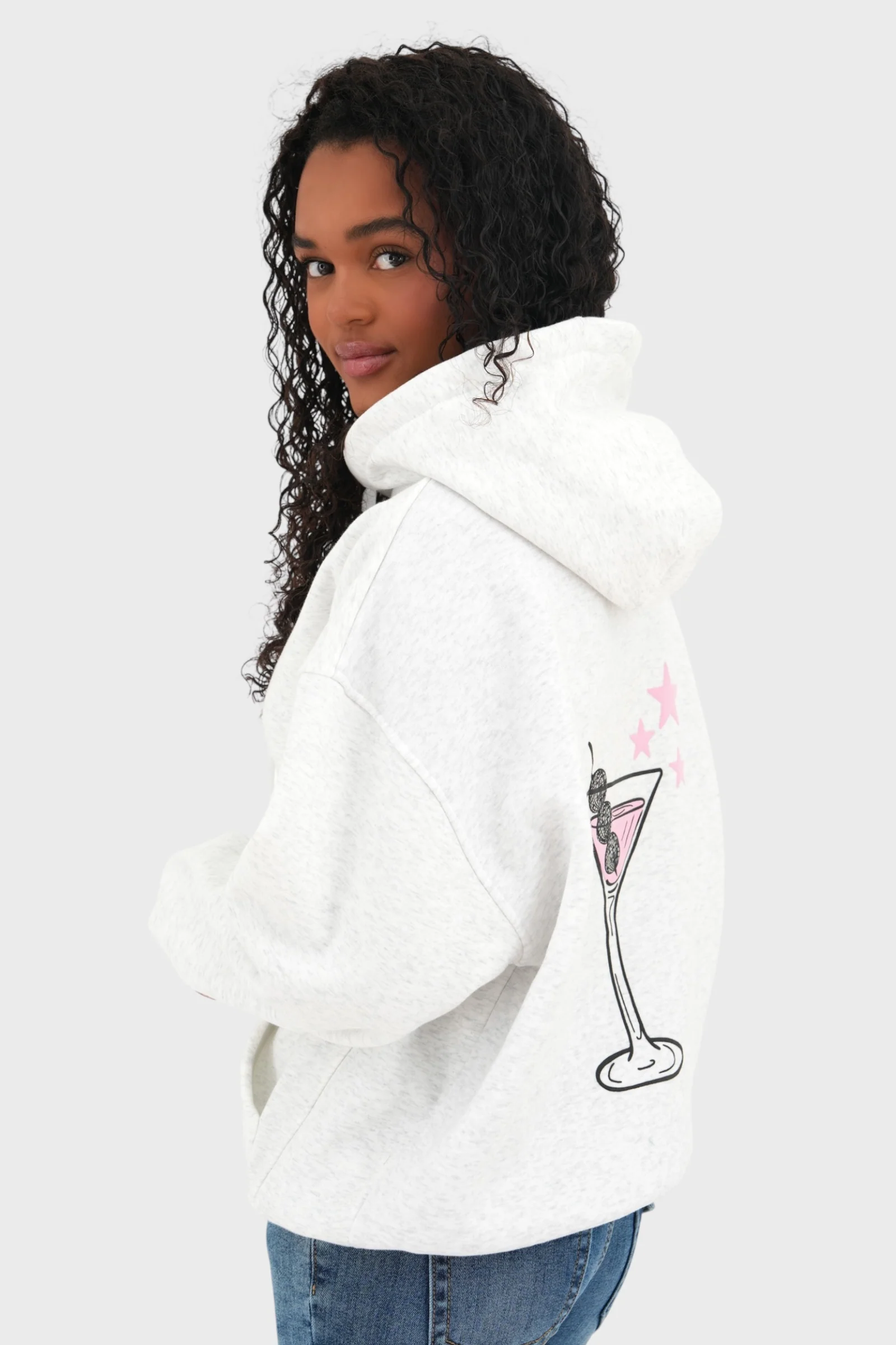 "Cocktail" hoodie grey - Image 3