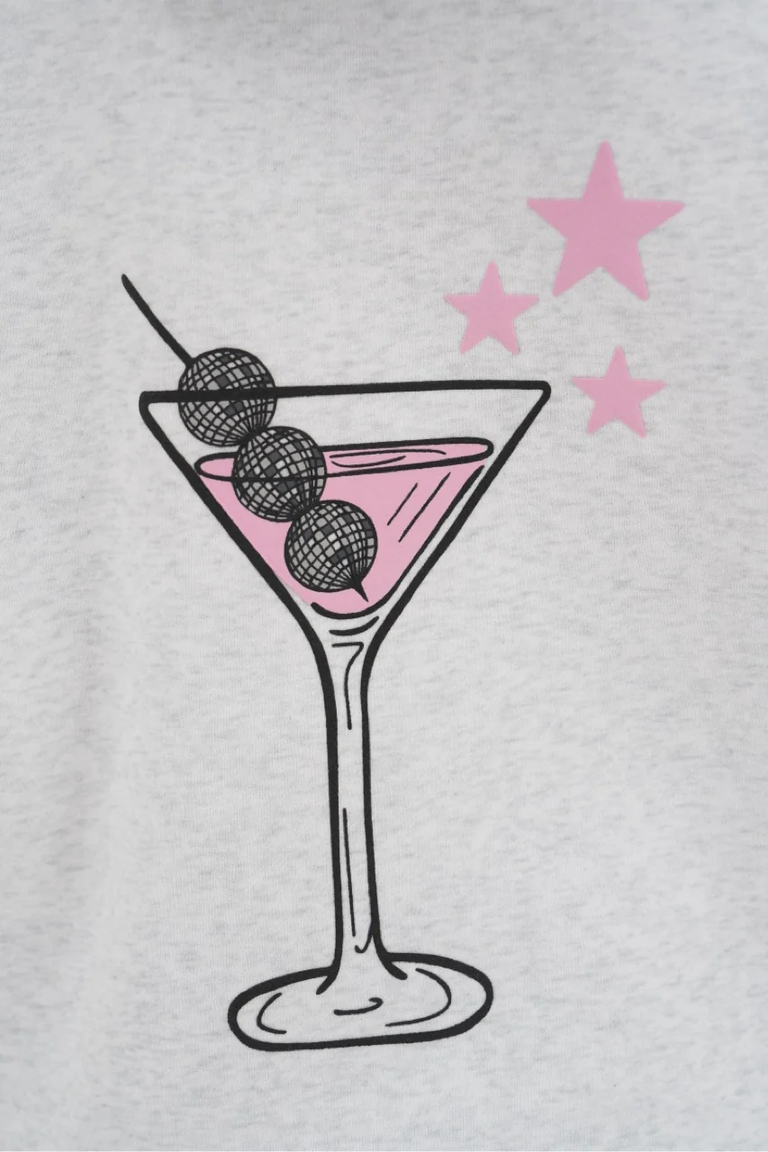 "Cocktail" hoodie grey - Image 5