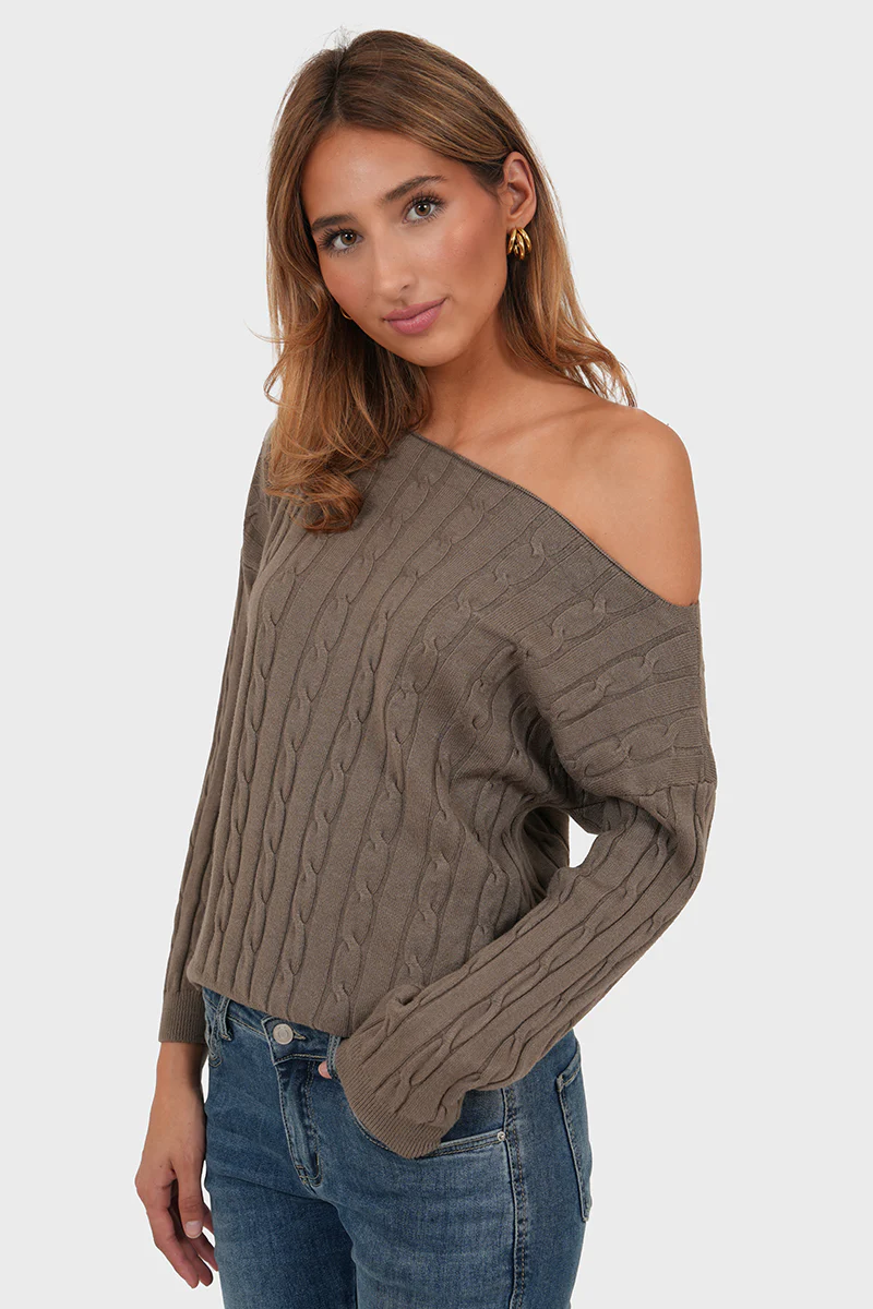 "Daphne" sweater brown - Image 2