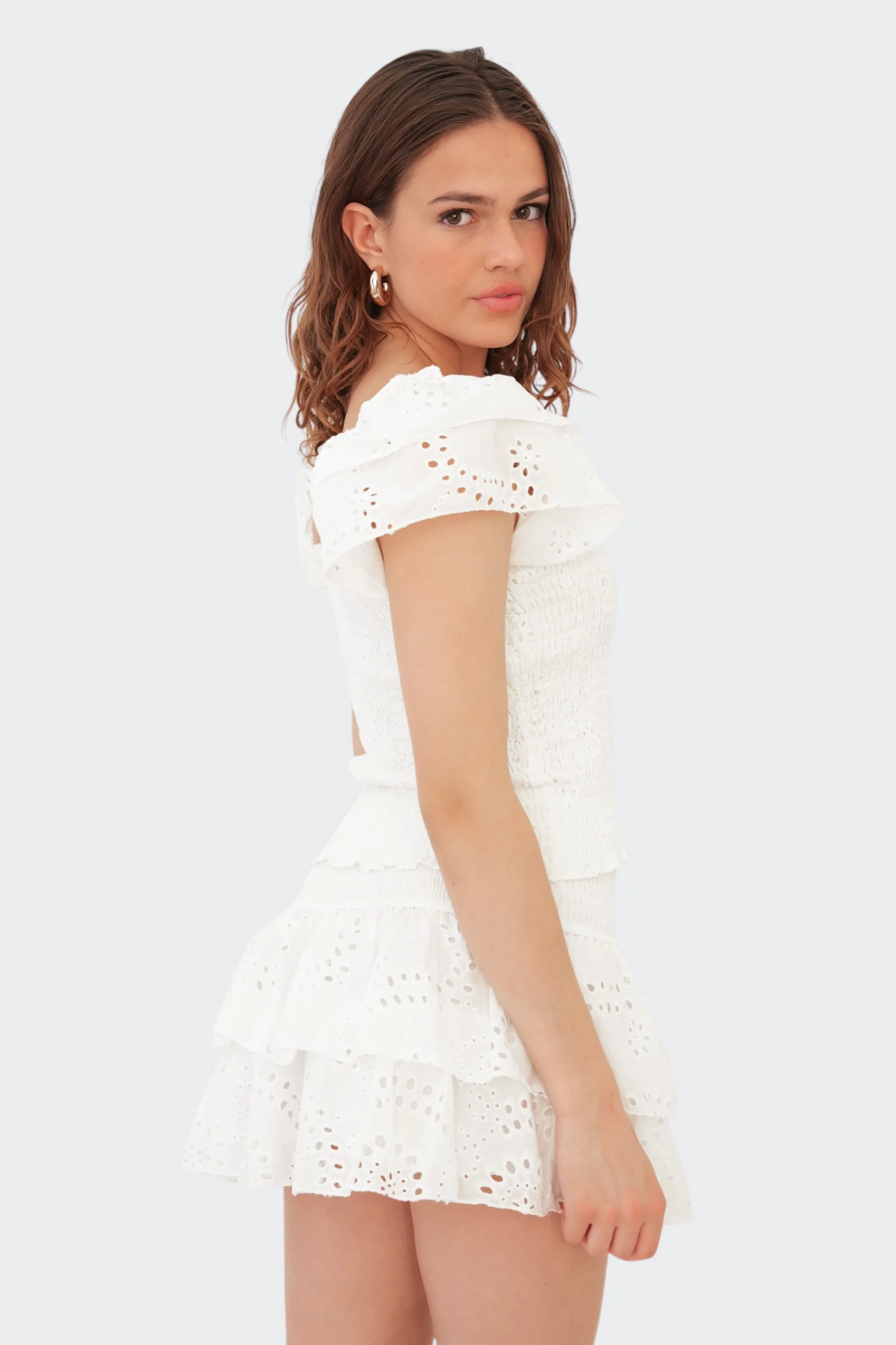 "Daydream" ruffle top white - Image 2