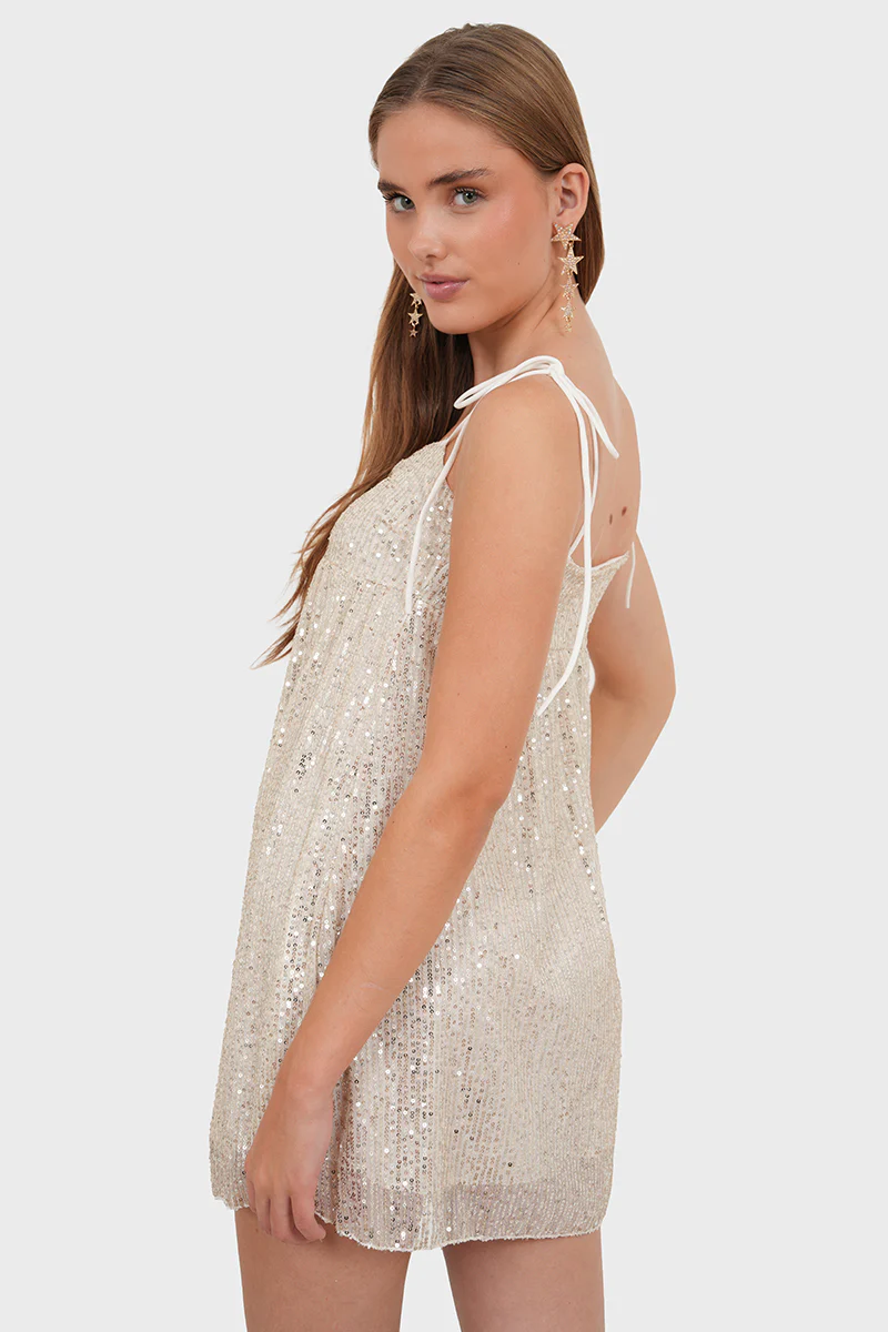"Dazzle" dress champagne - Image 3