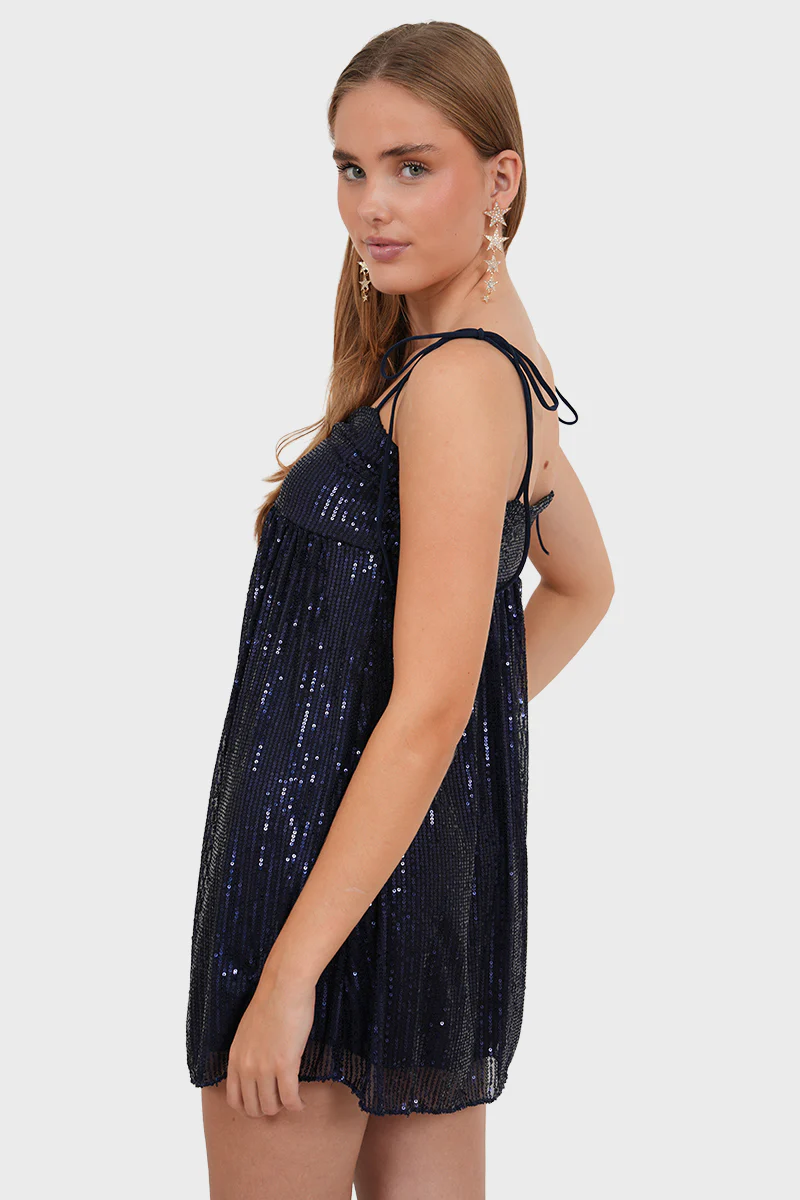 "Dazzle" dress navy - Image 3