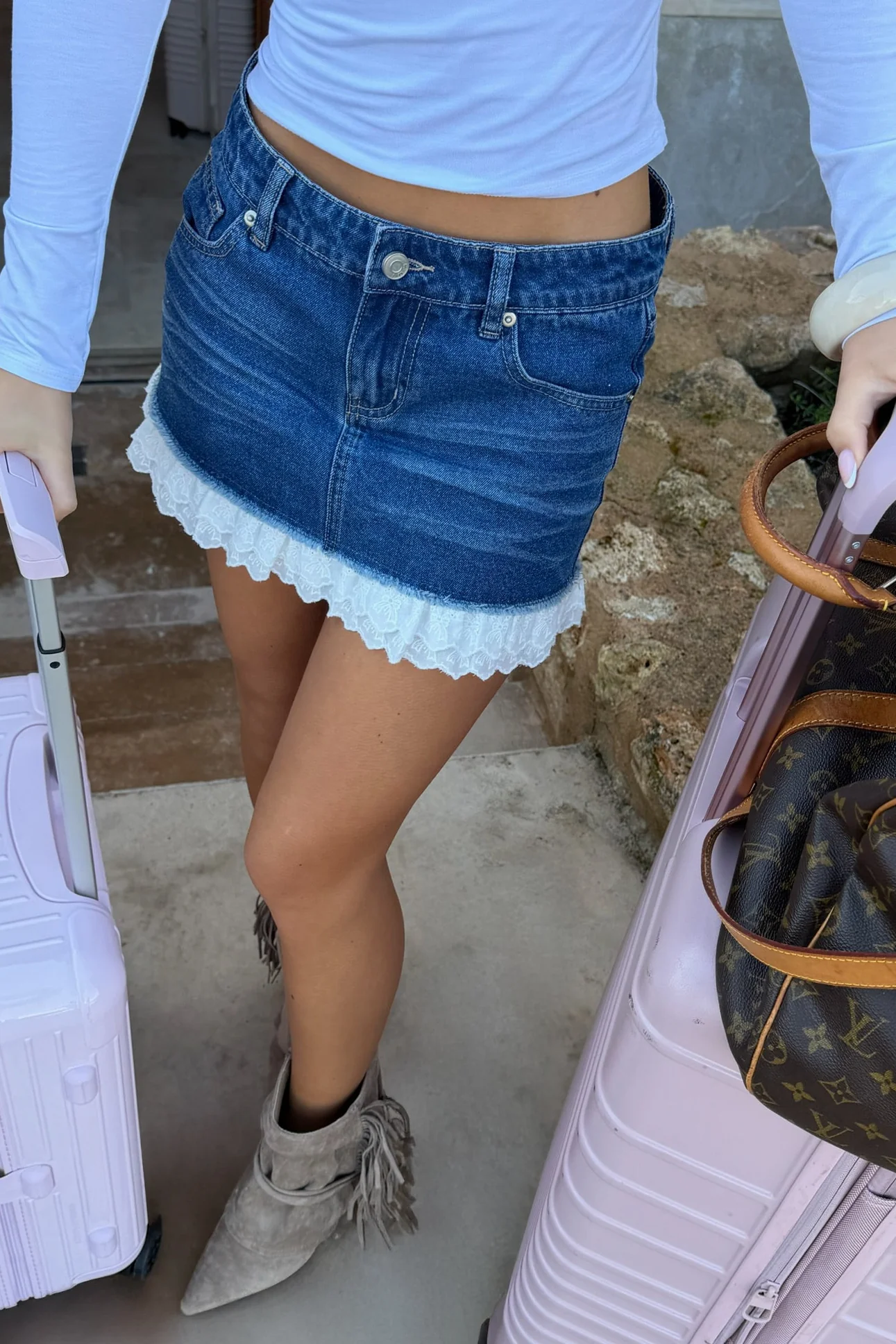 “Denim lace” skirt - Image 5