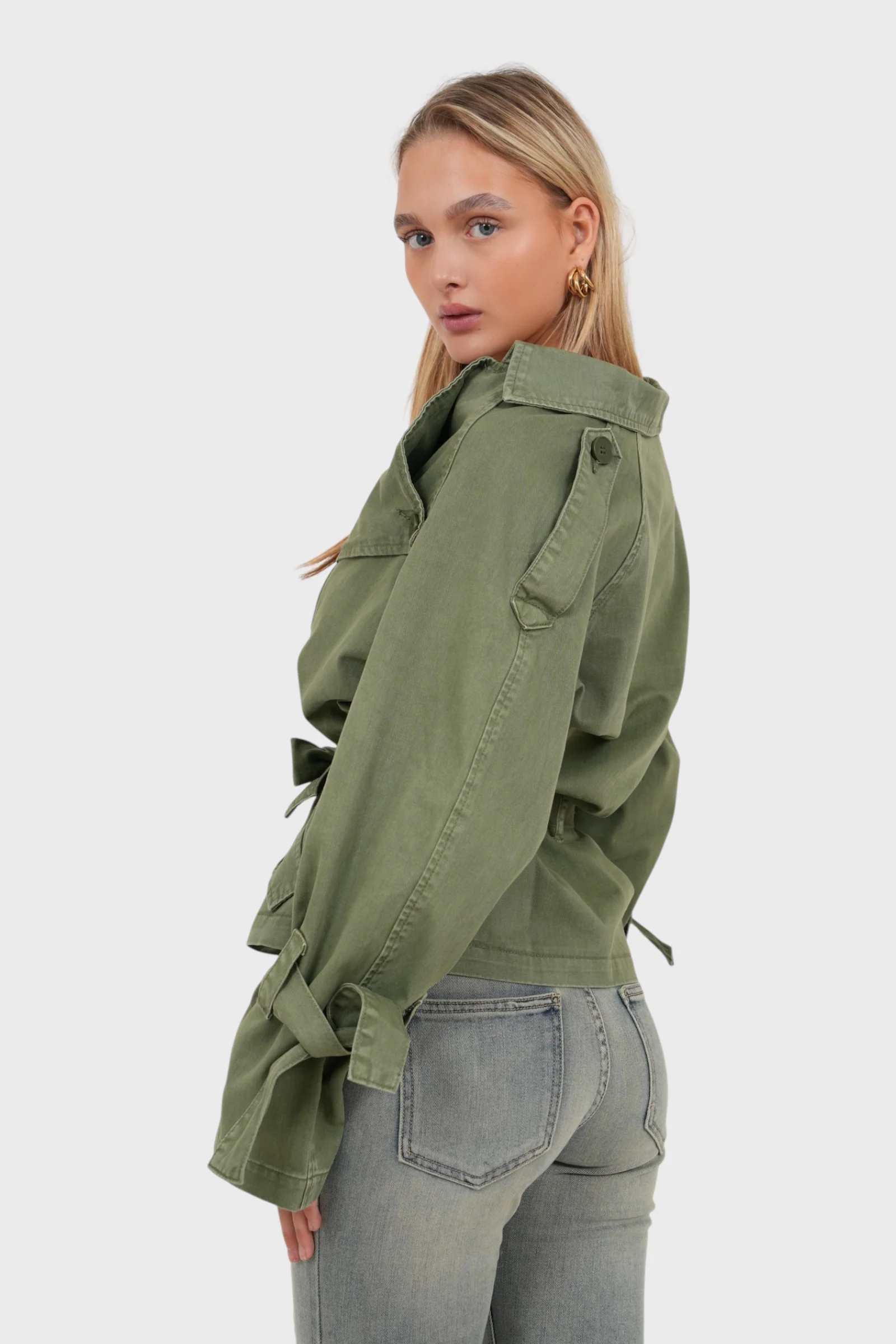 "Denmark" trenchcoat khaki green - Image 5