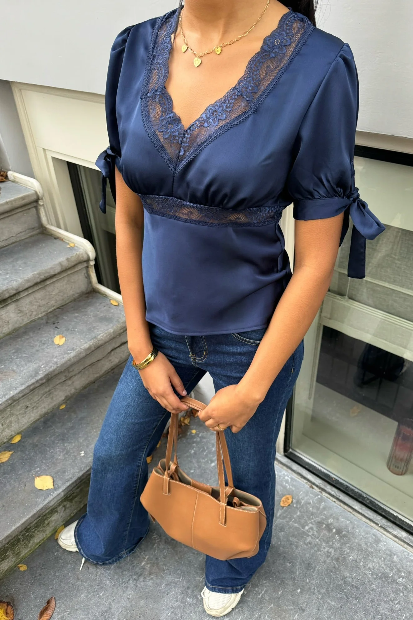 "Eira" top navy
