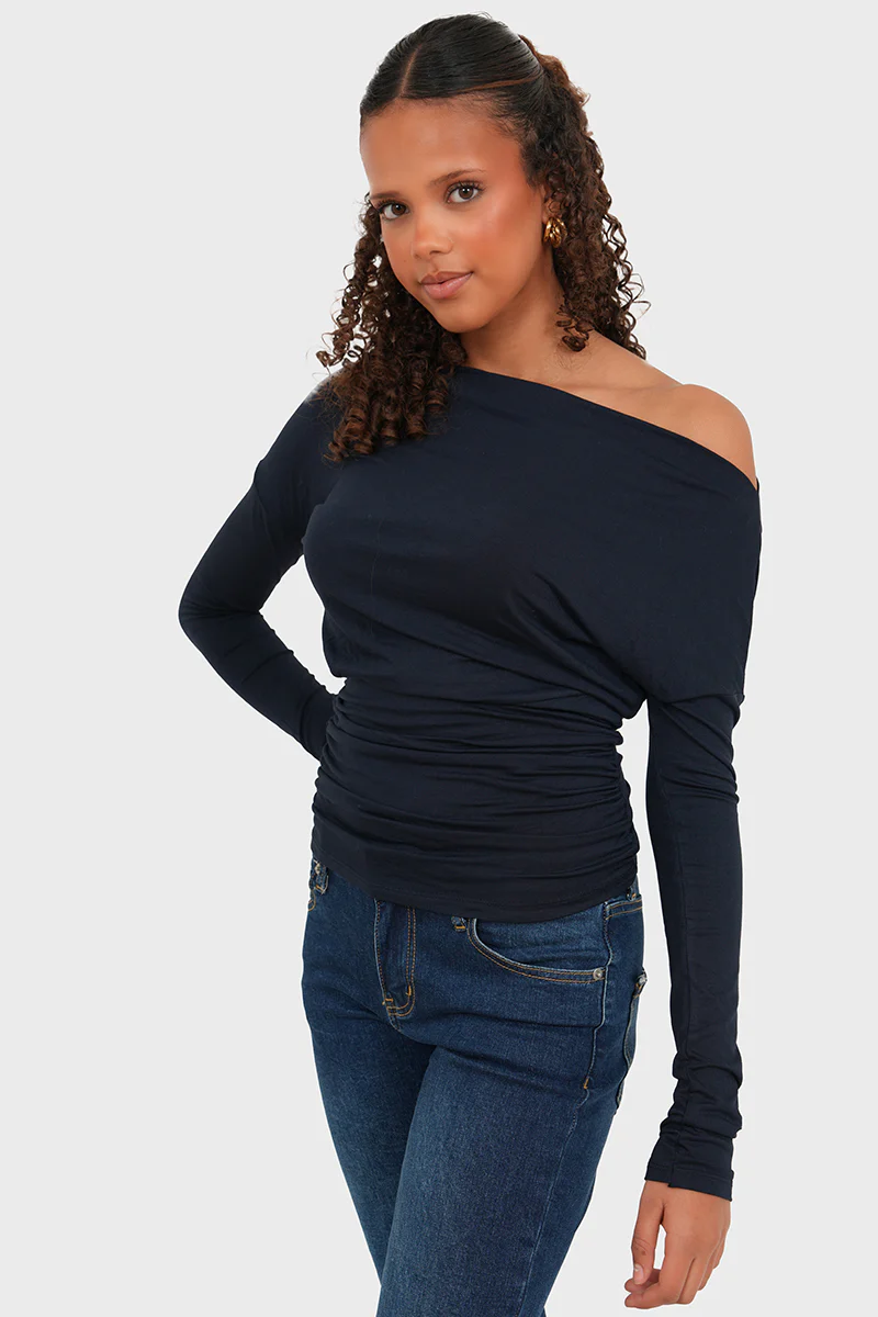"Elodie" top navy - Image 3