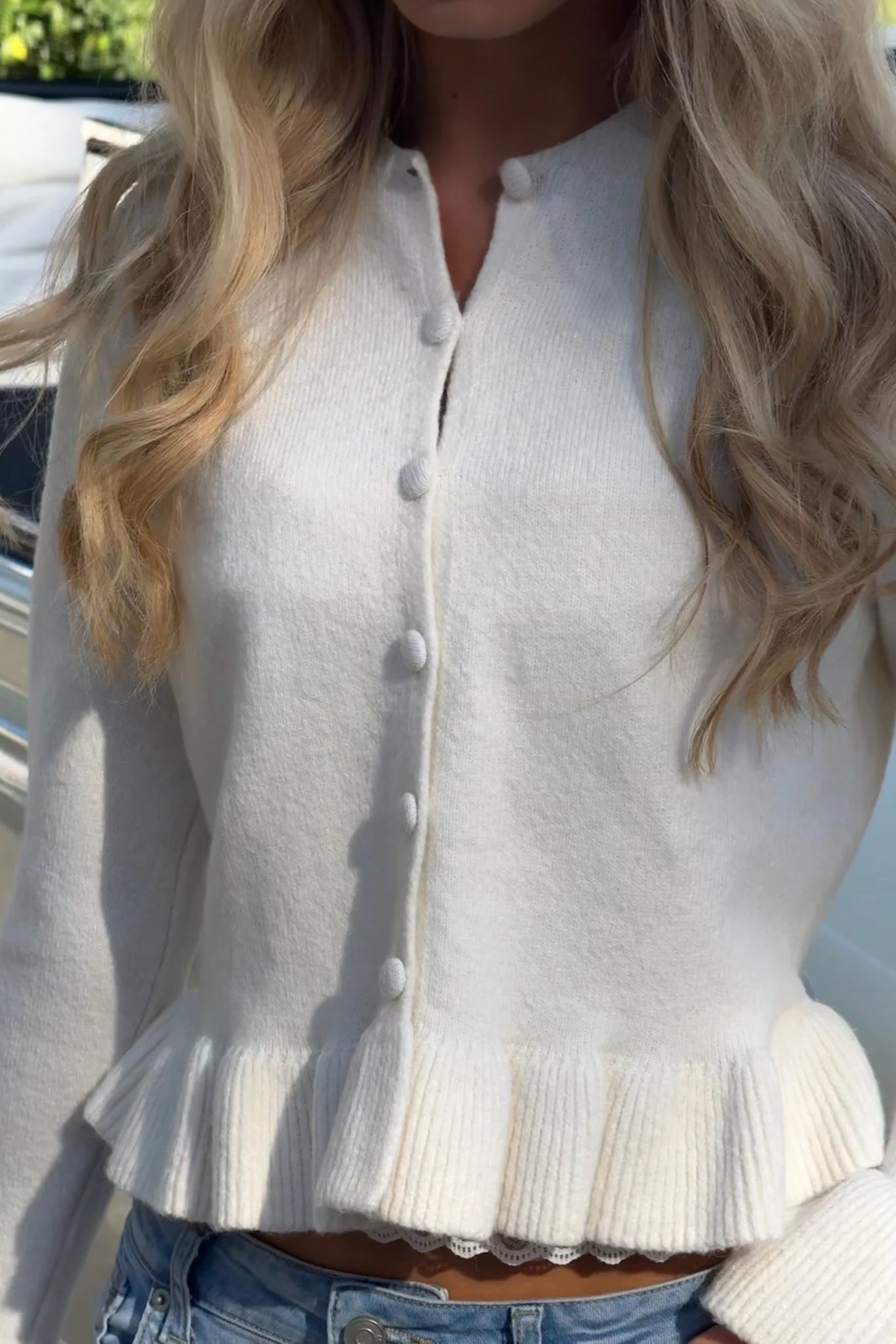 "Eloise" cardigan white - Image 5
