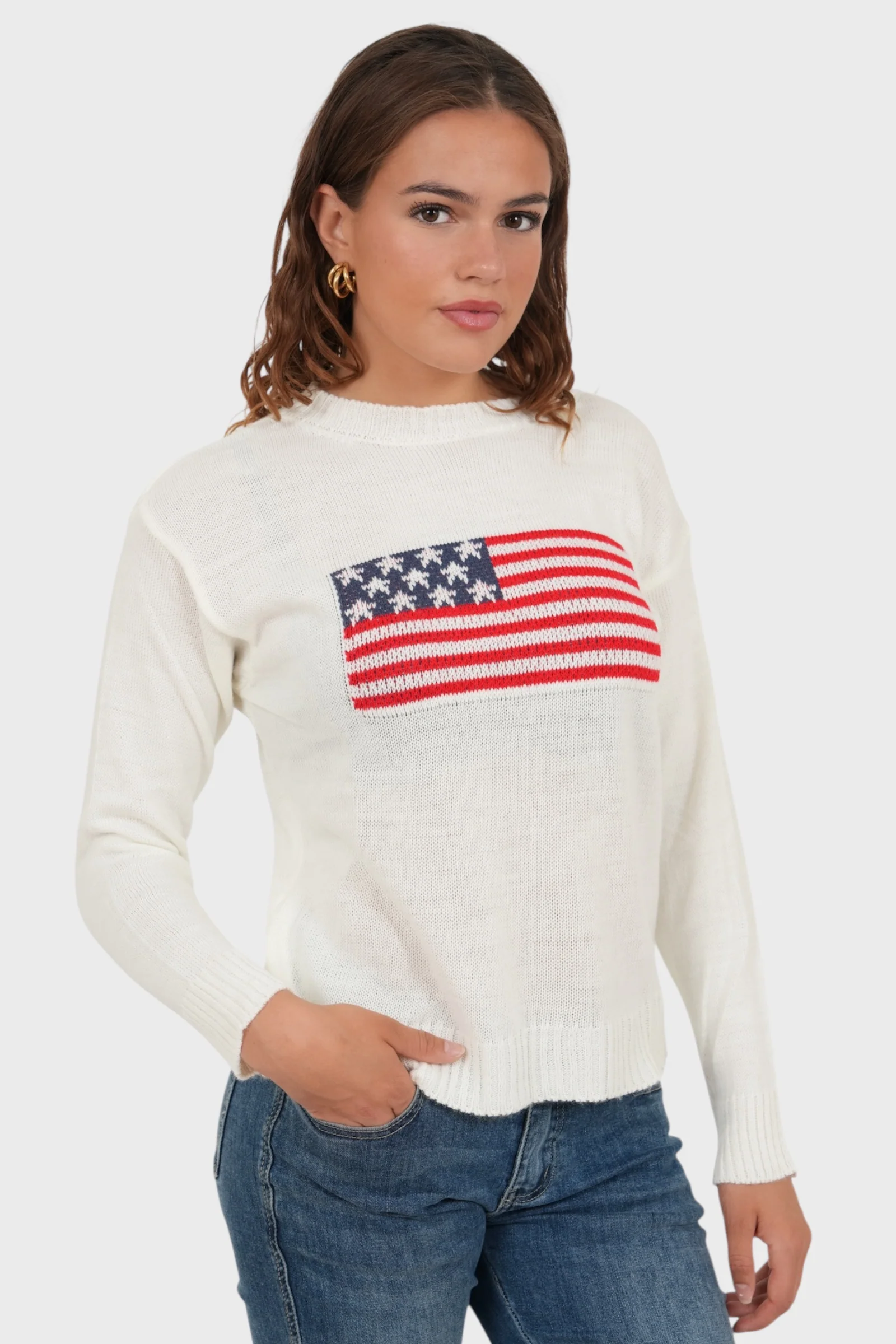 "Flag" sweater white - Image 2
