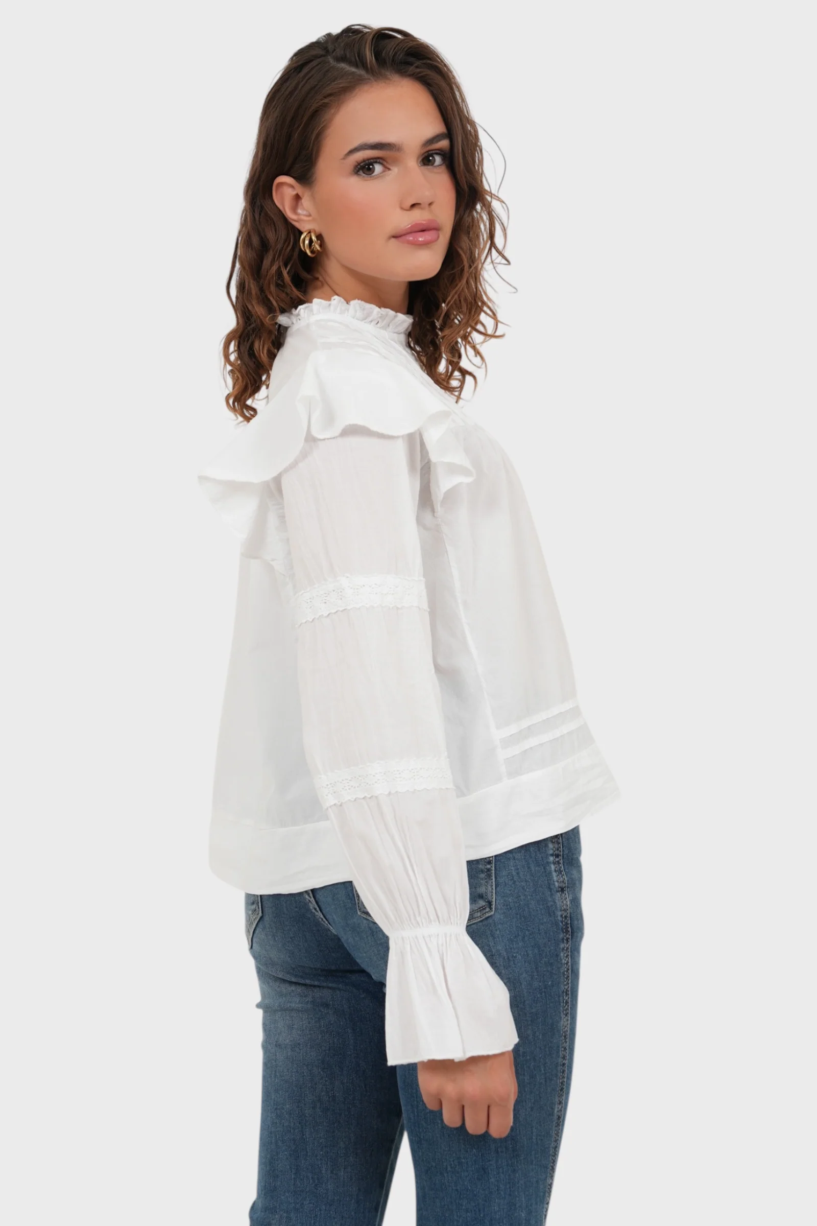 "France" blouse white - Image 3