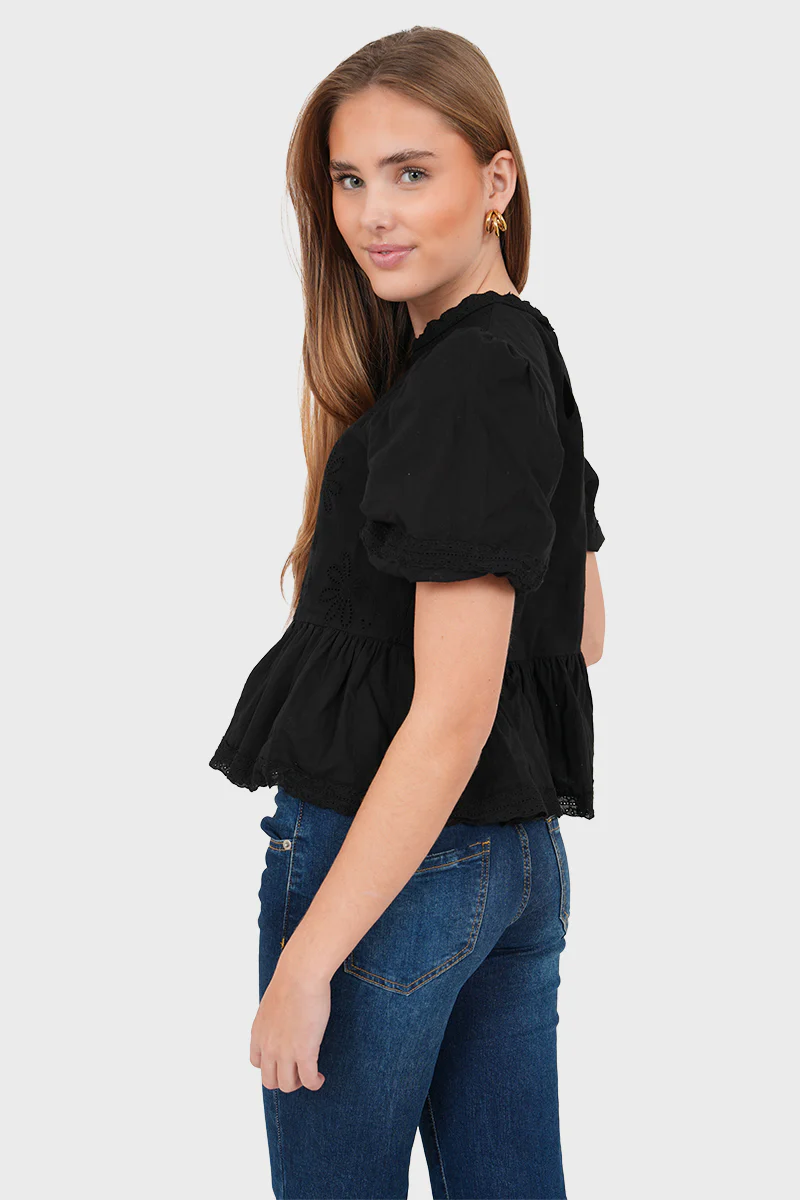 "Grace" blouse black - Image 3