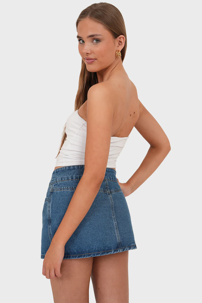 "Izzy” denim skirt blue - Image 3