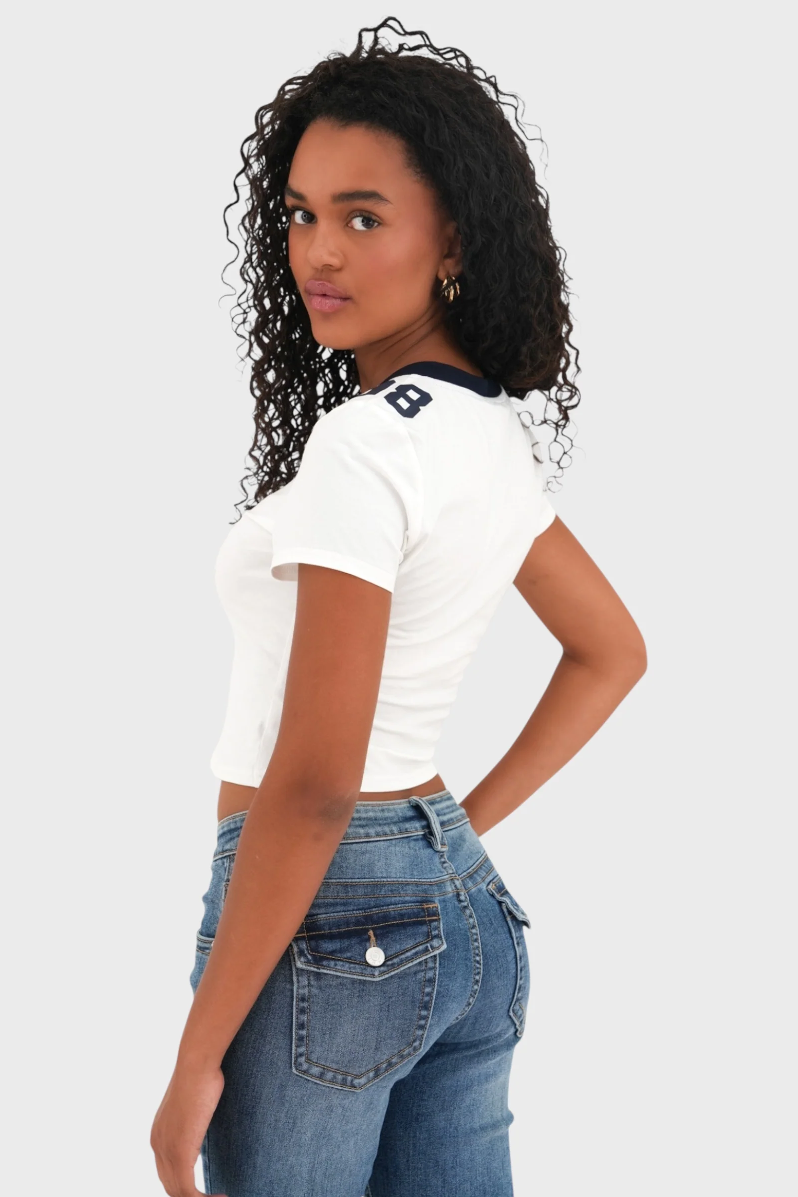 "Jersey" top white - Image 3