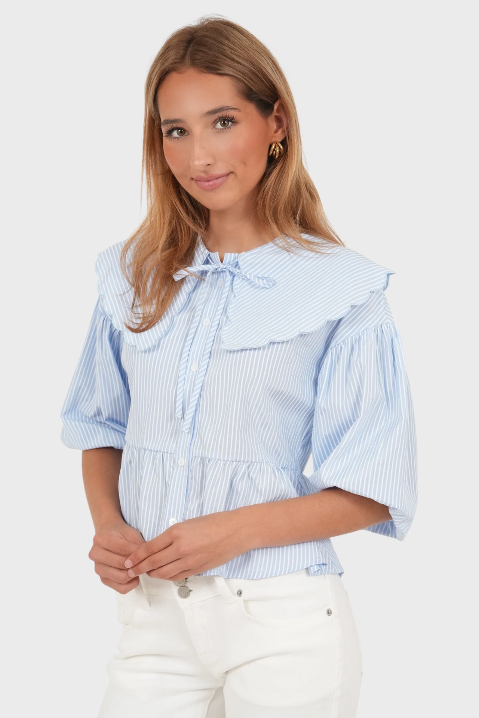 "Josefine" blouse light blue - Image 3
