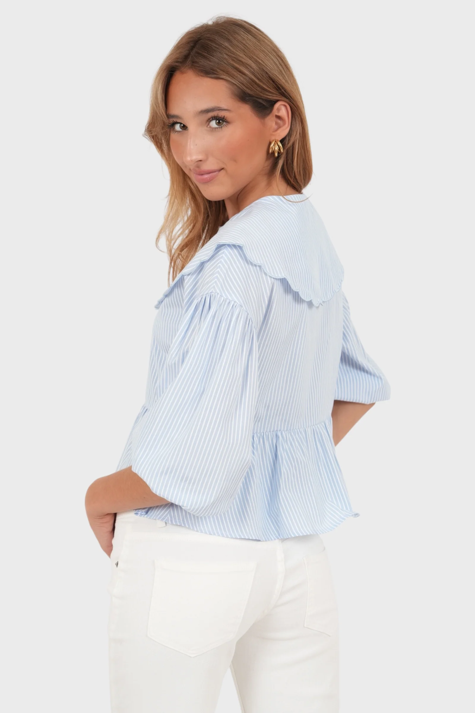 "Josefine" blouse light blue - Image 4