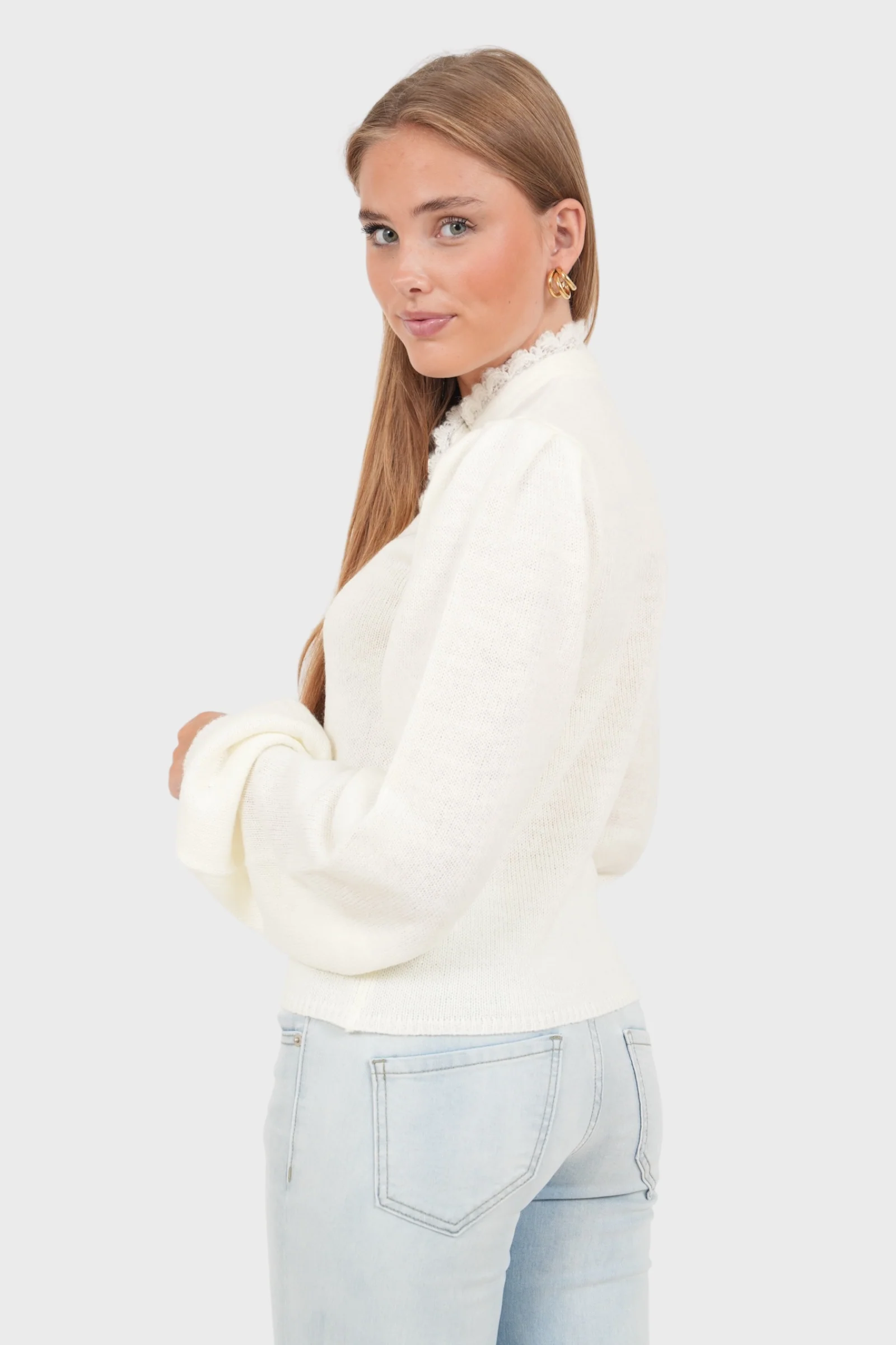 "Judith" cardigan white - Image 5
