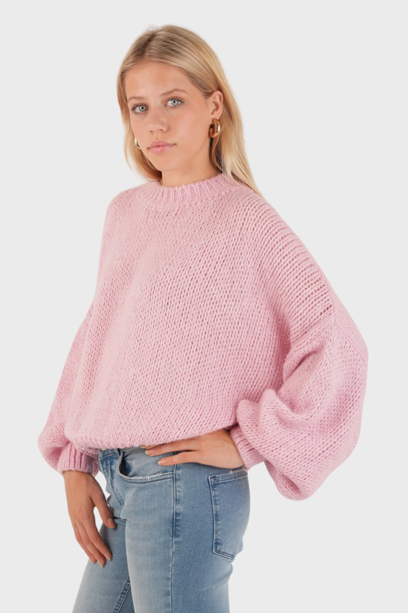 "Keep me warm" sweater baby pink - Image 3