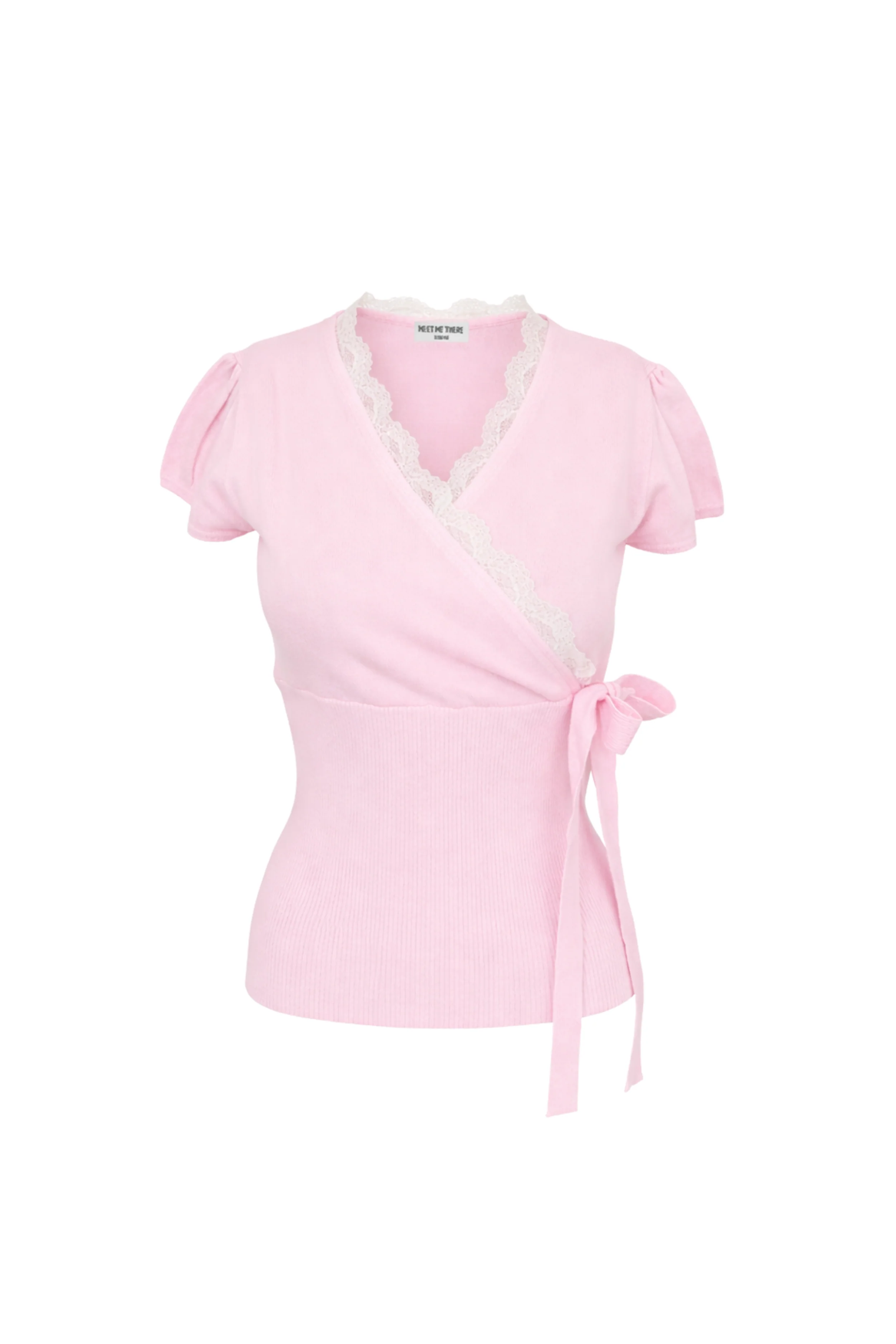 “Lace wrap” top pink - Image 5