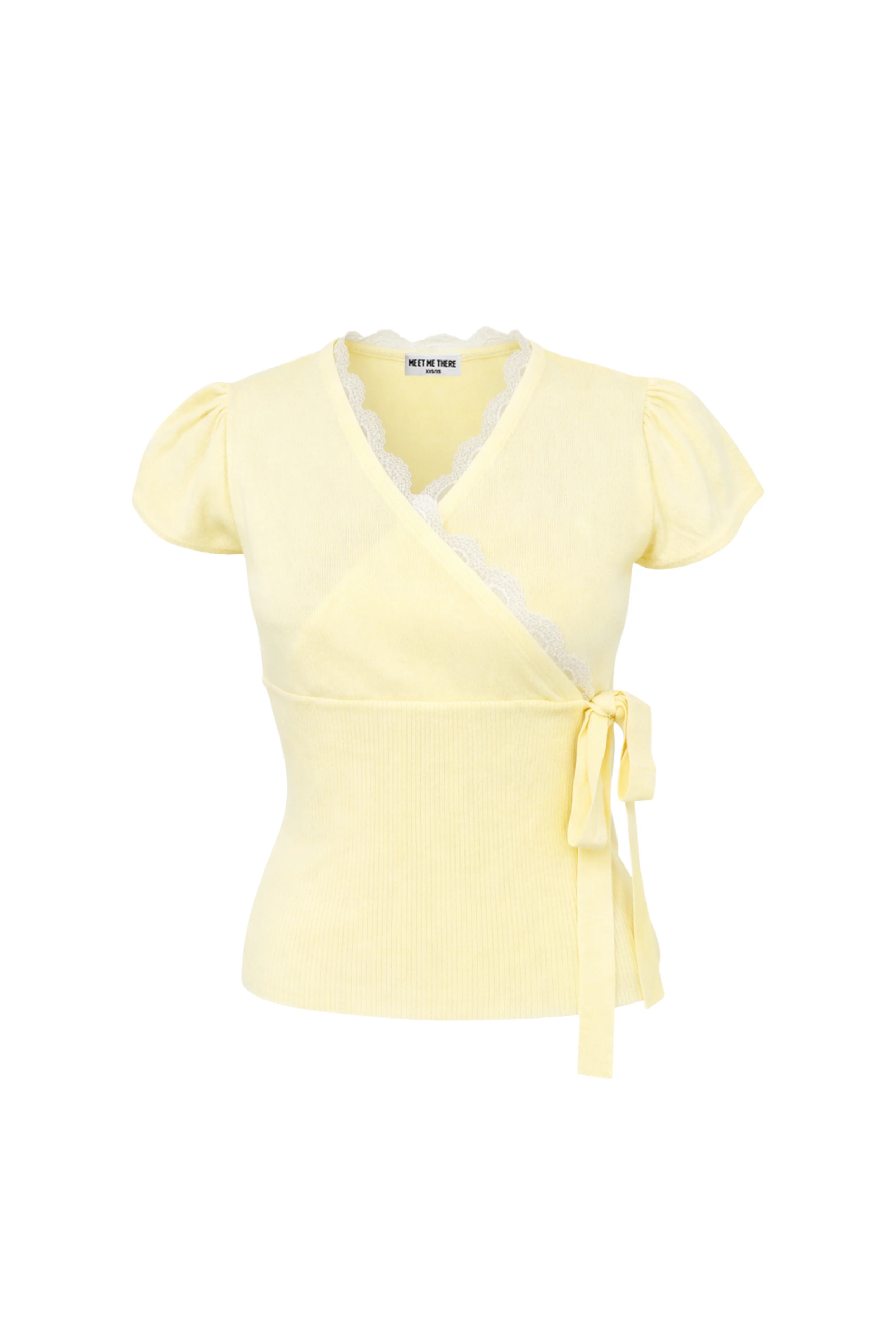 “Lace wrap” top yellow - Image 5