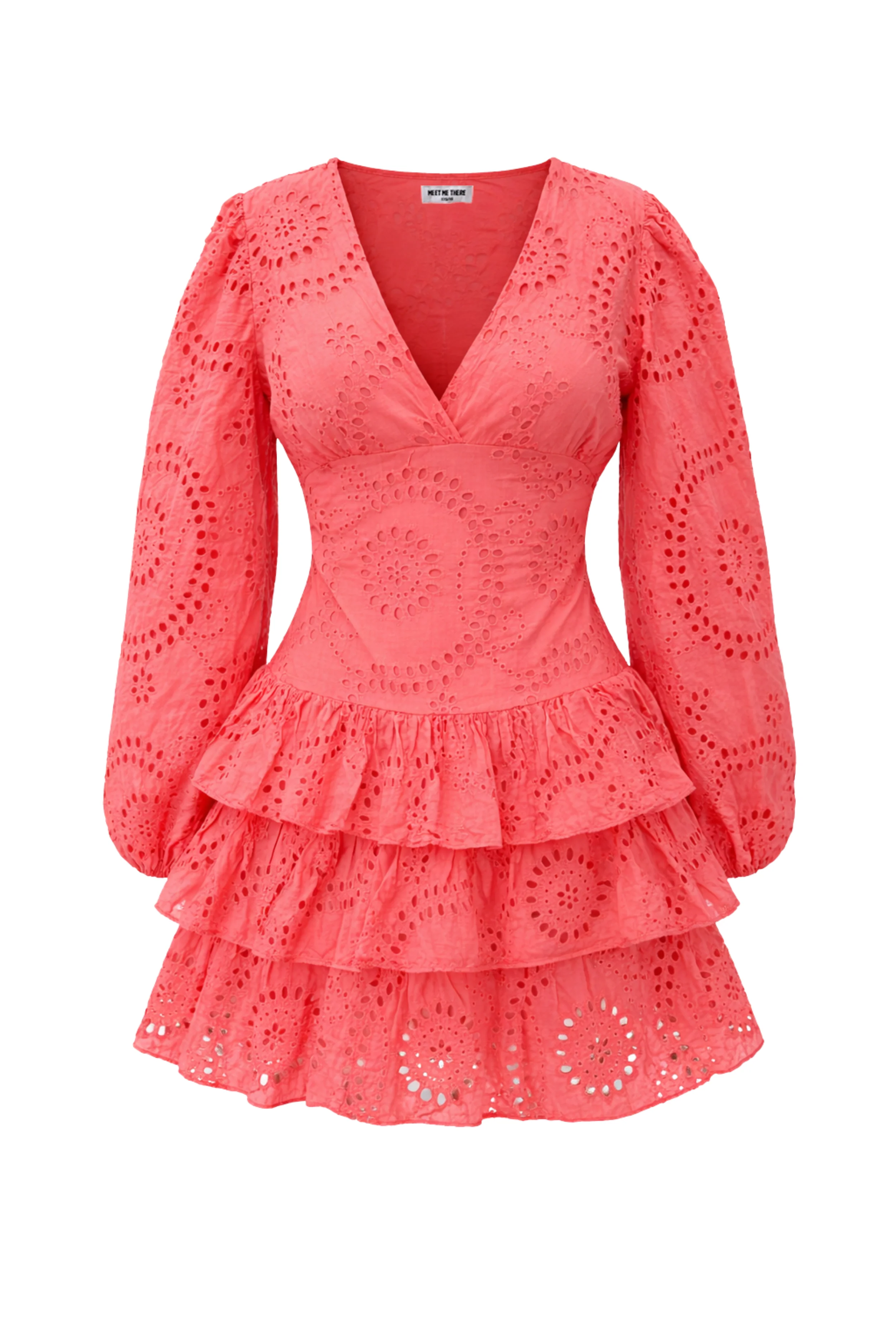 "Lacey" dress coral - Image 6