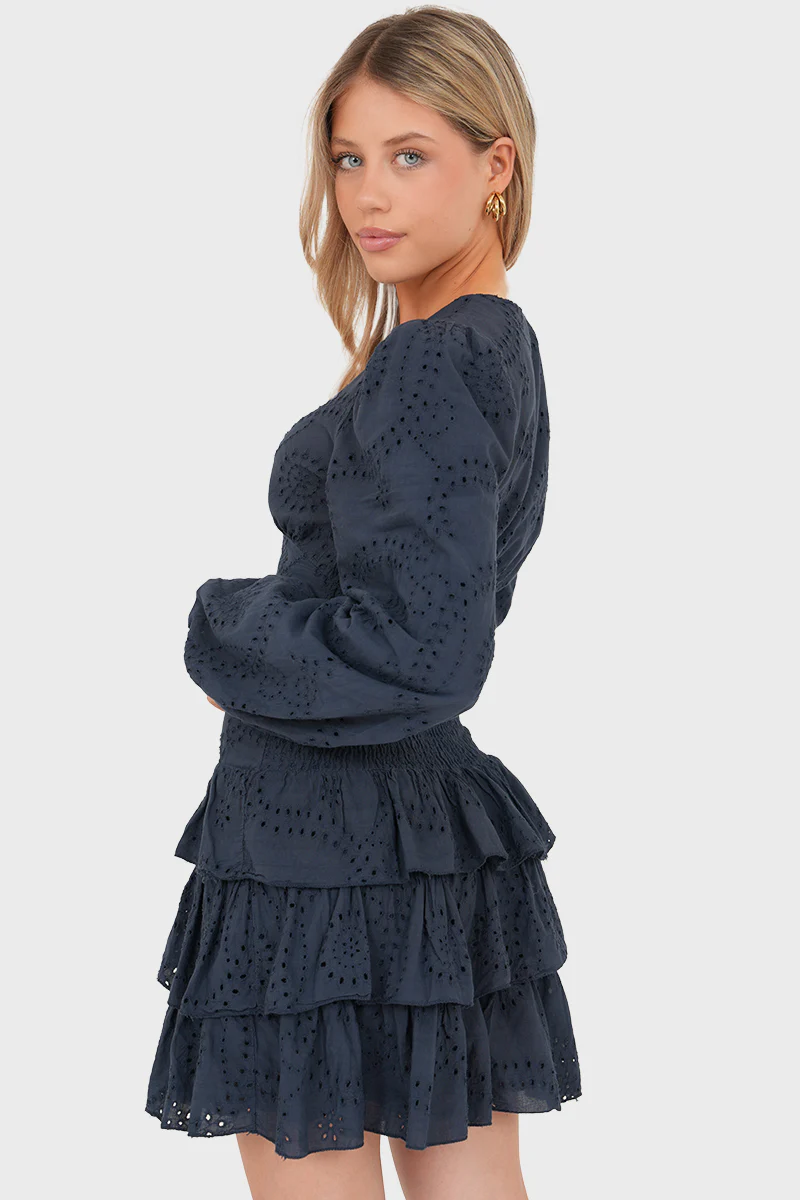 "Lacey" dress navy - Image 3