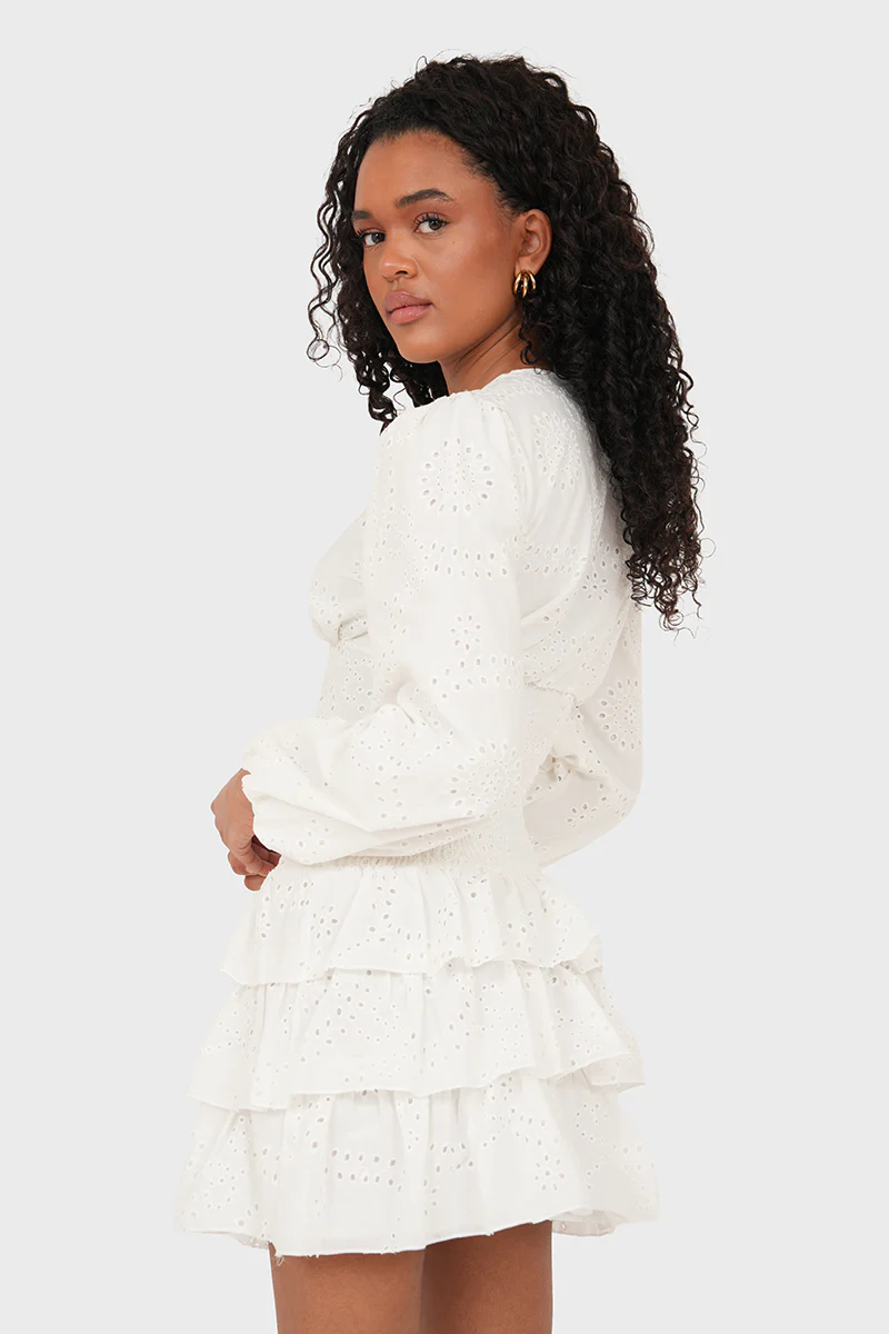 "Lacey" dress white - Image 3