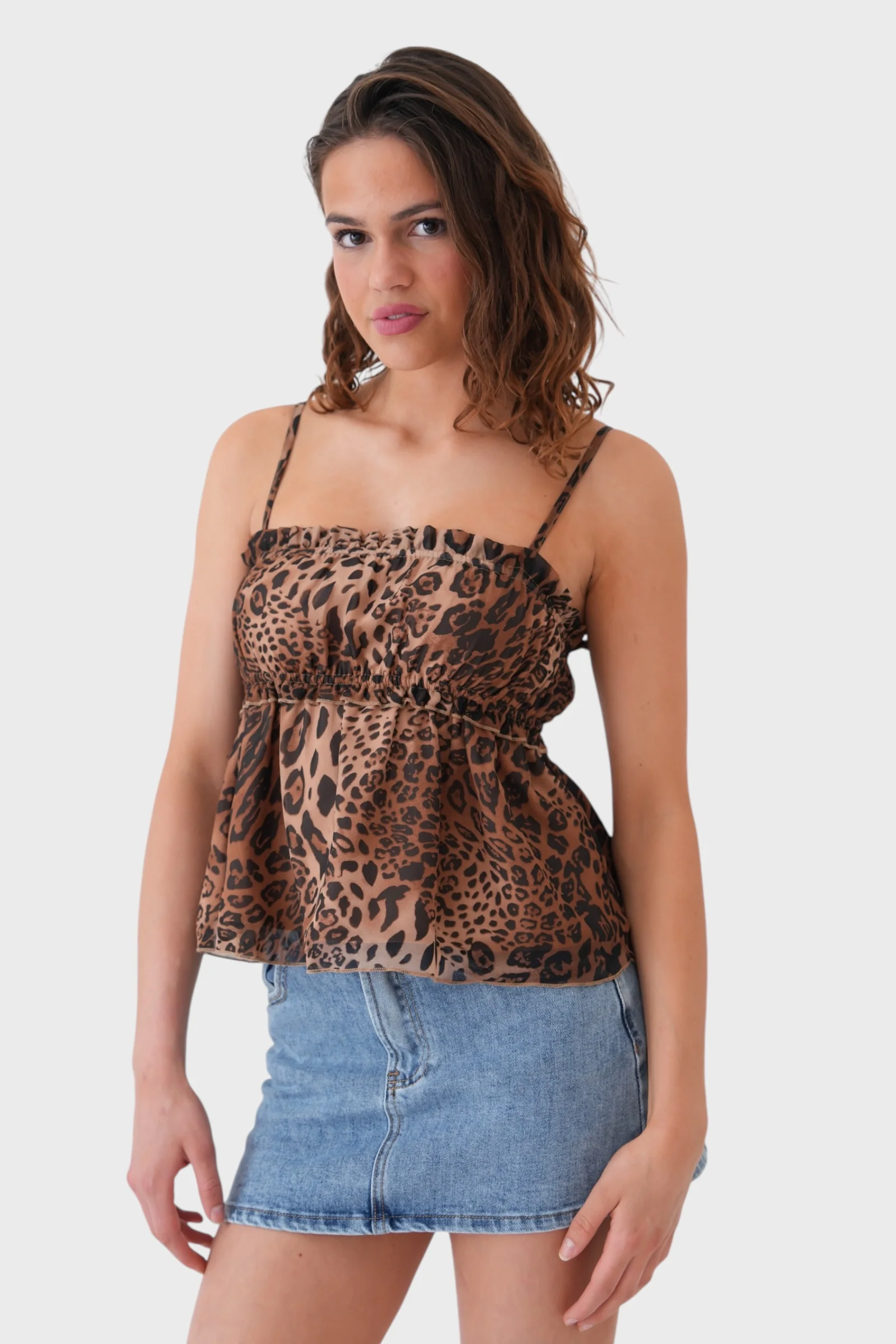 "Leopard" top brown - Image 3