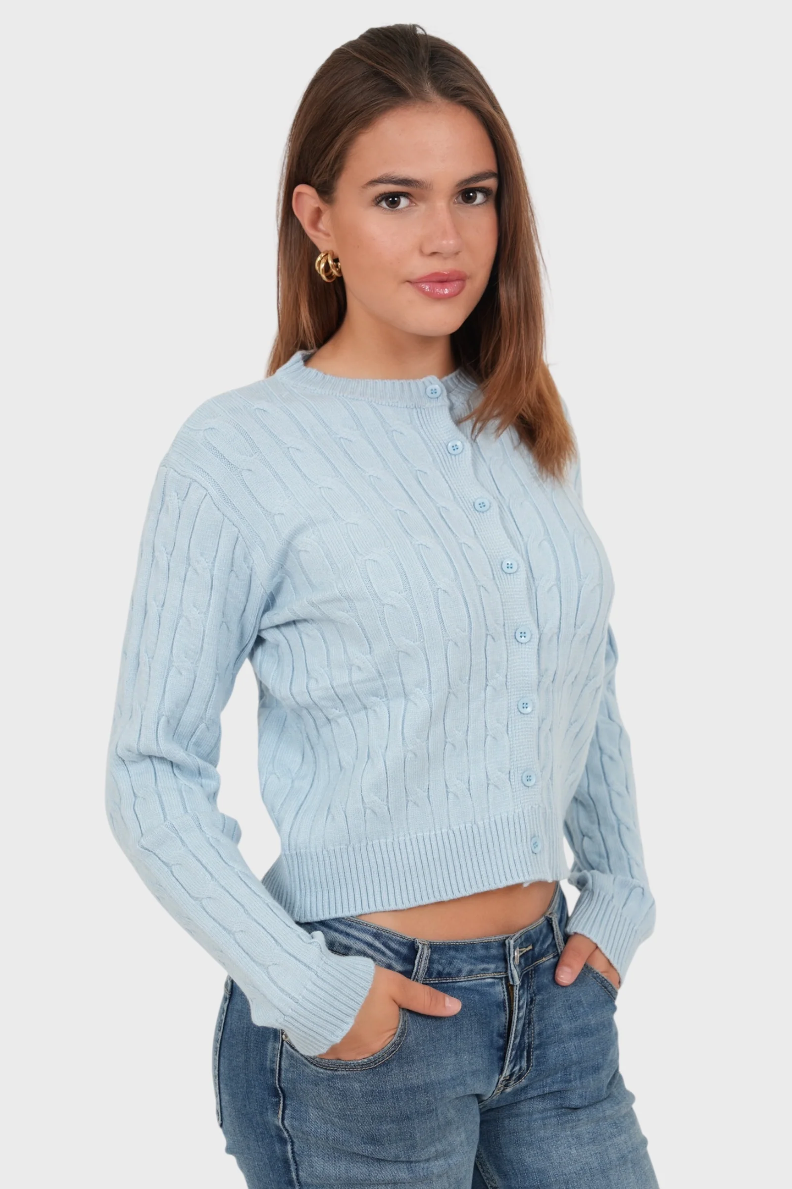 “Lily” cardigan blue - Image 2