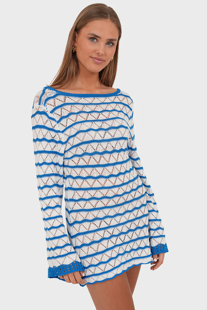 "Lizzy” dress blue - Image 3